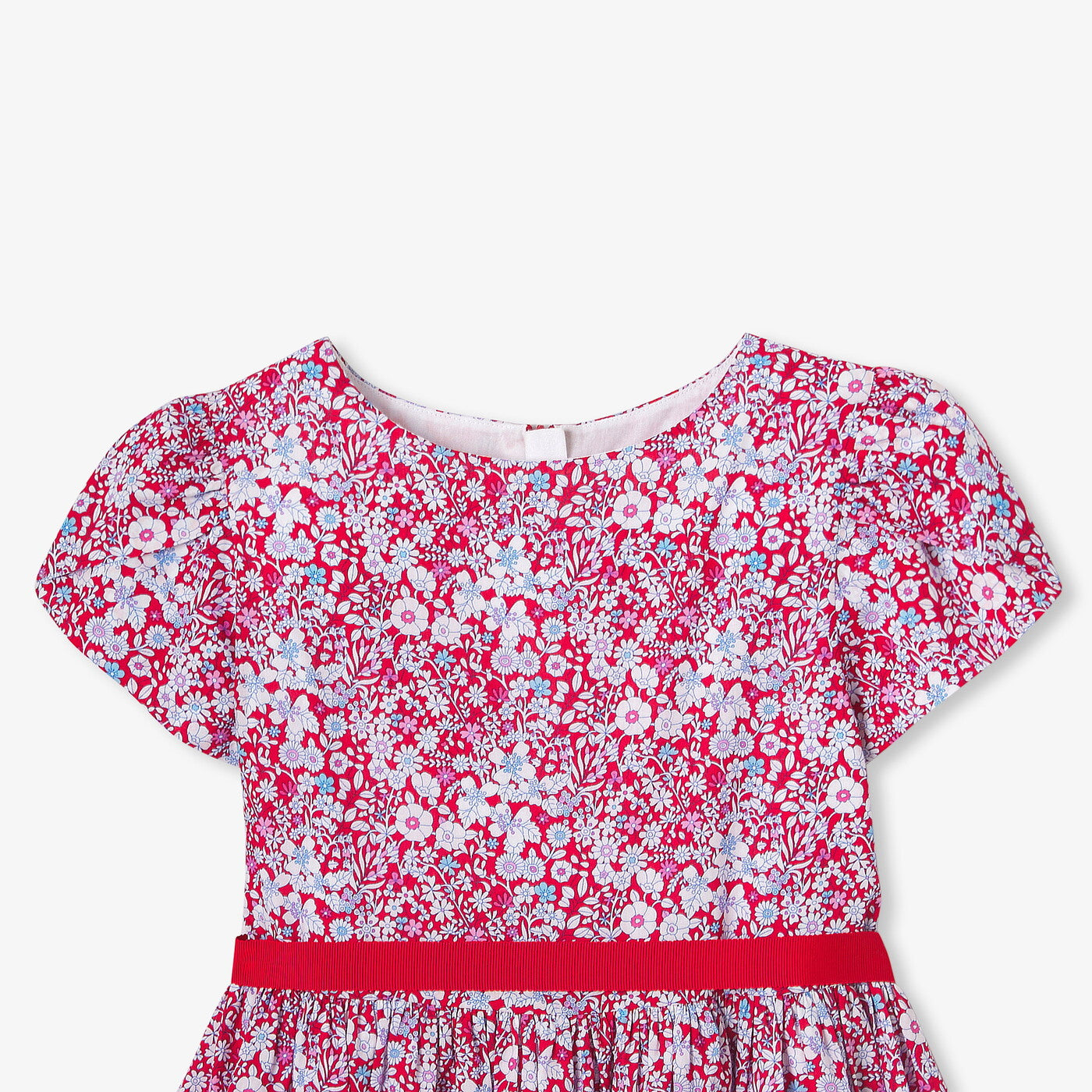 Girl Liberty fabric dress - rouge/multico