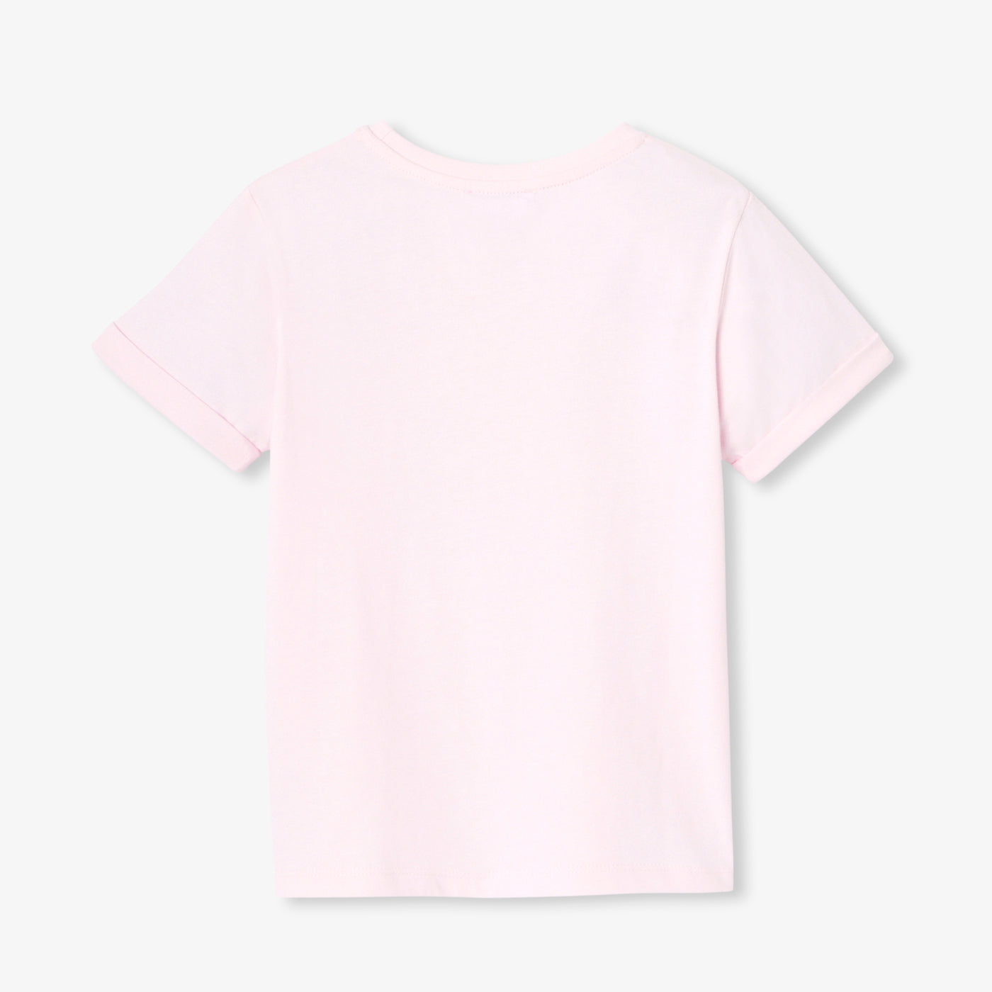 Girl cotton T-shirt - rose tendre