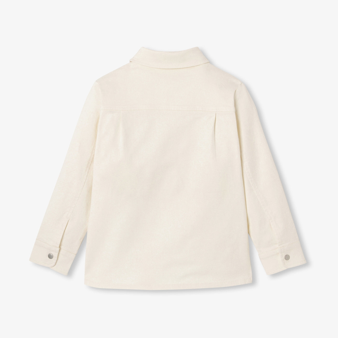 Child cotton twill overshirt - ecru