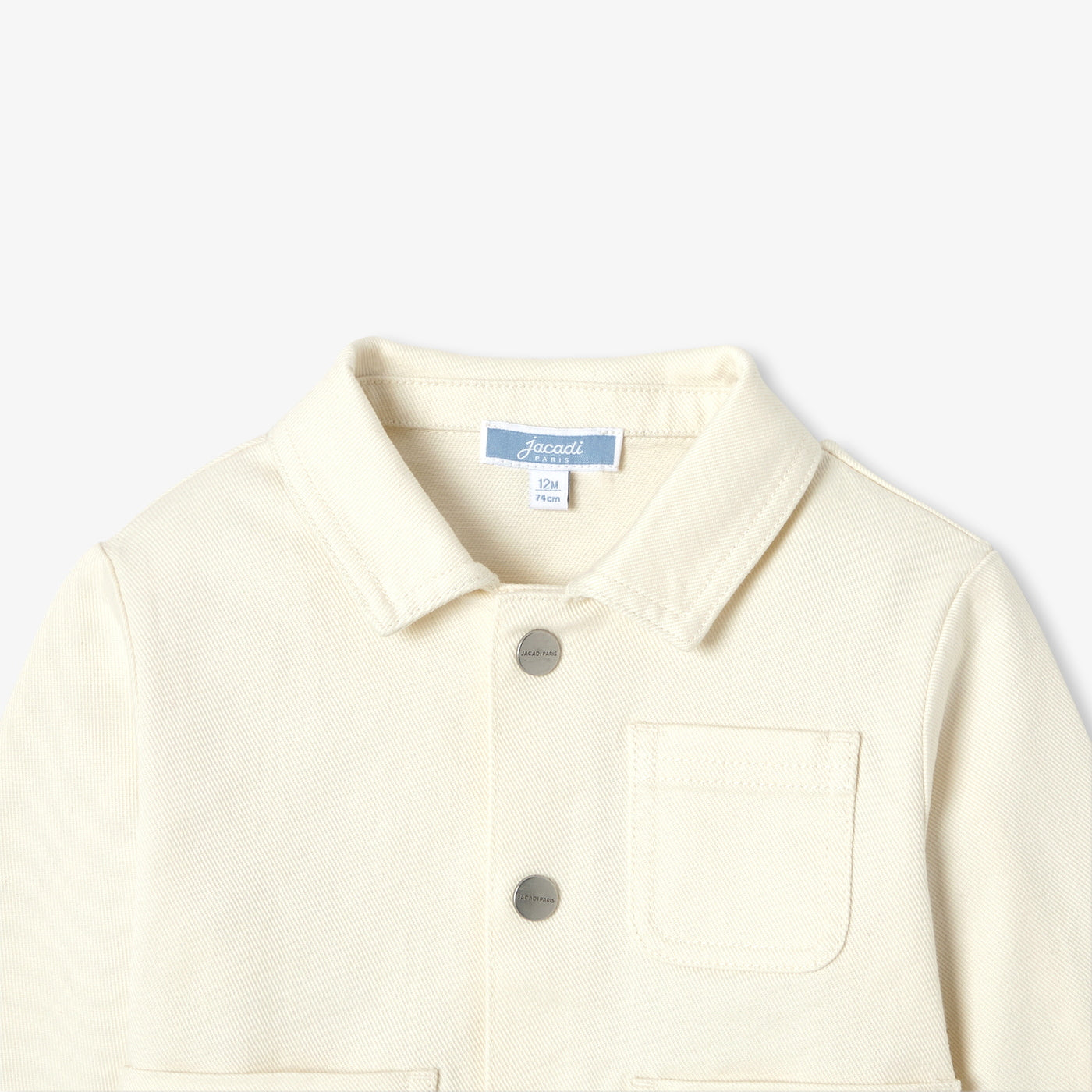 Baby cotton workwear jacket - ecru