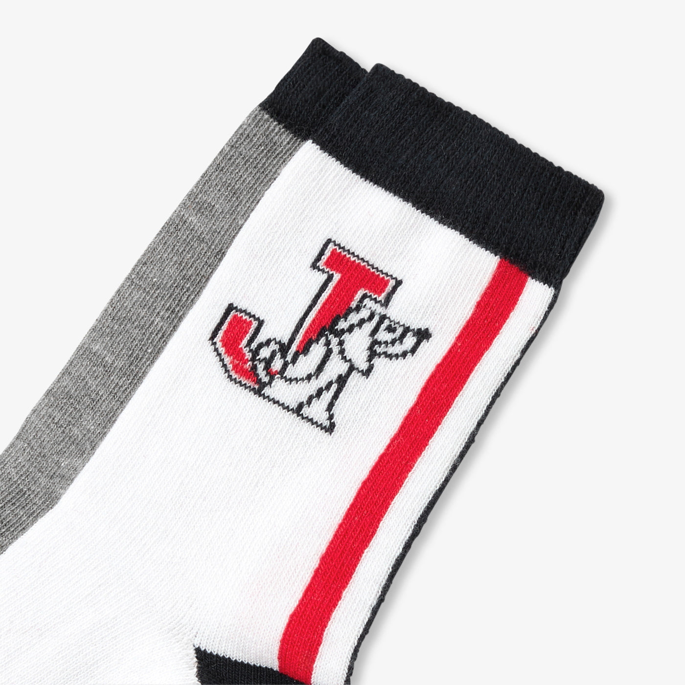 Boy pair of socks - gris/blanc