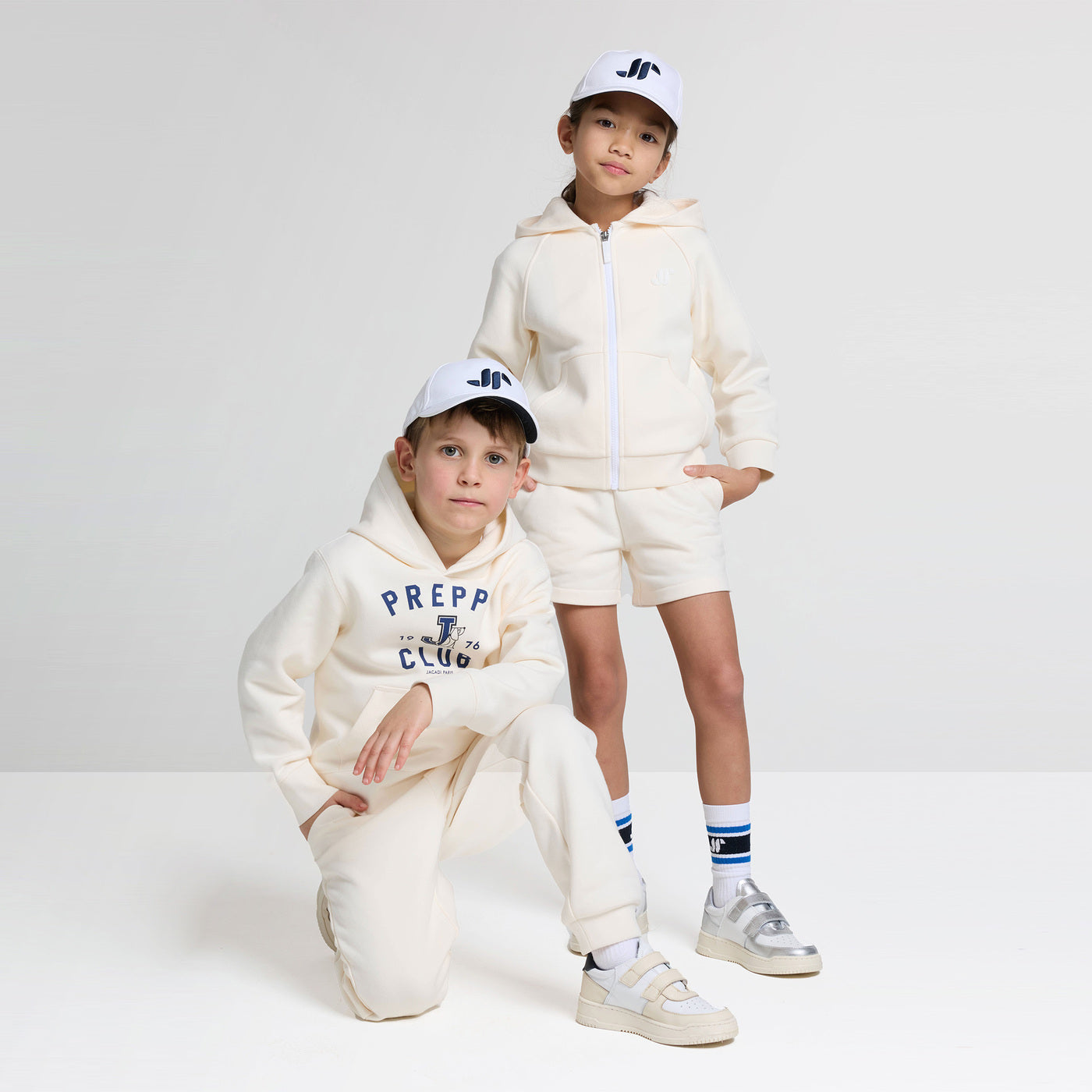 Child sports socks - blanc/bleu