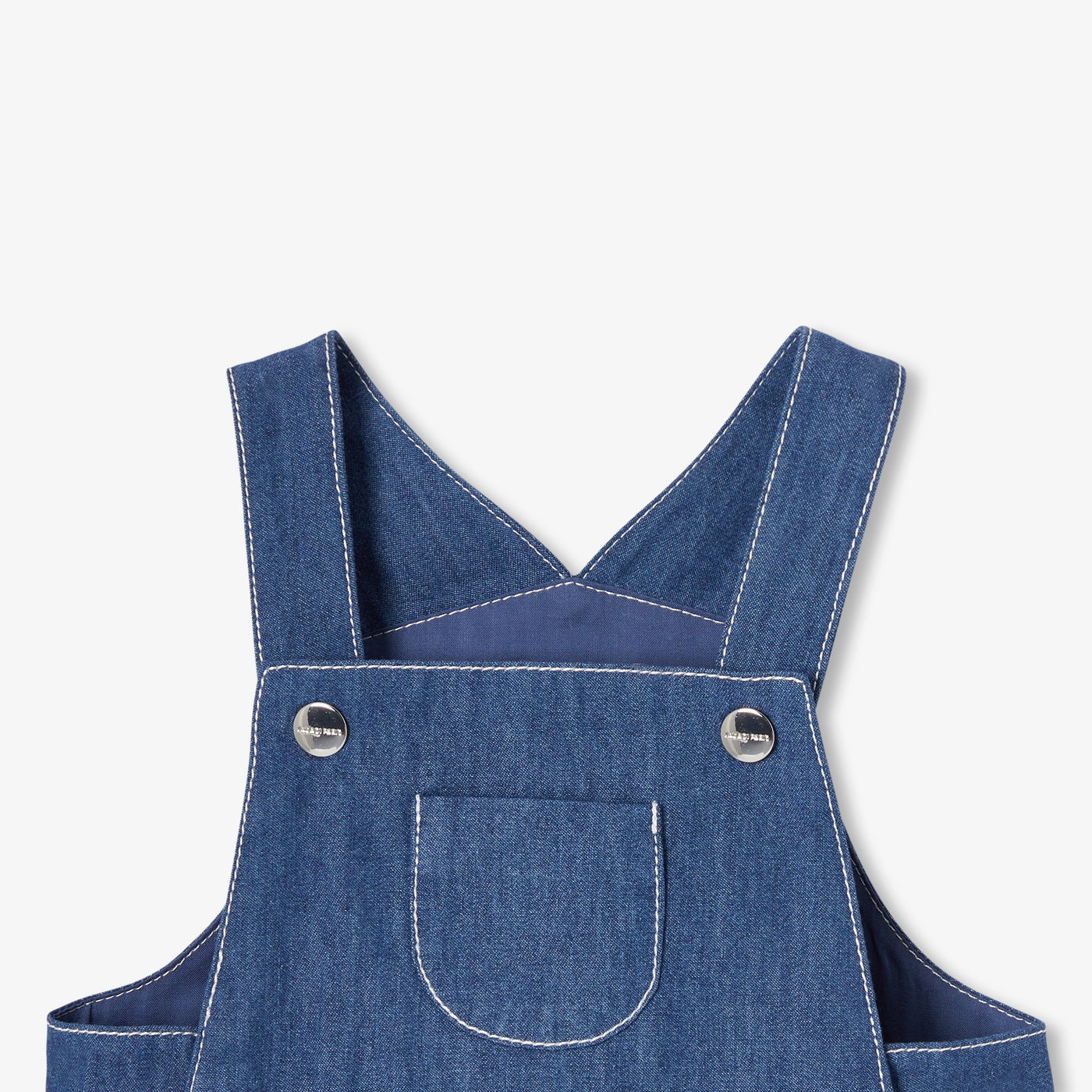 Baby soft denim dungarees - denim fonce