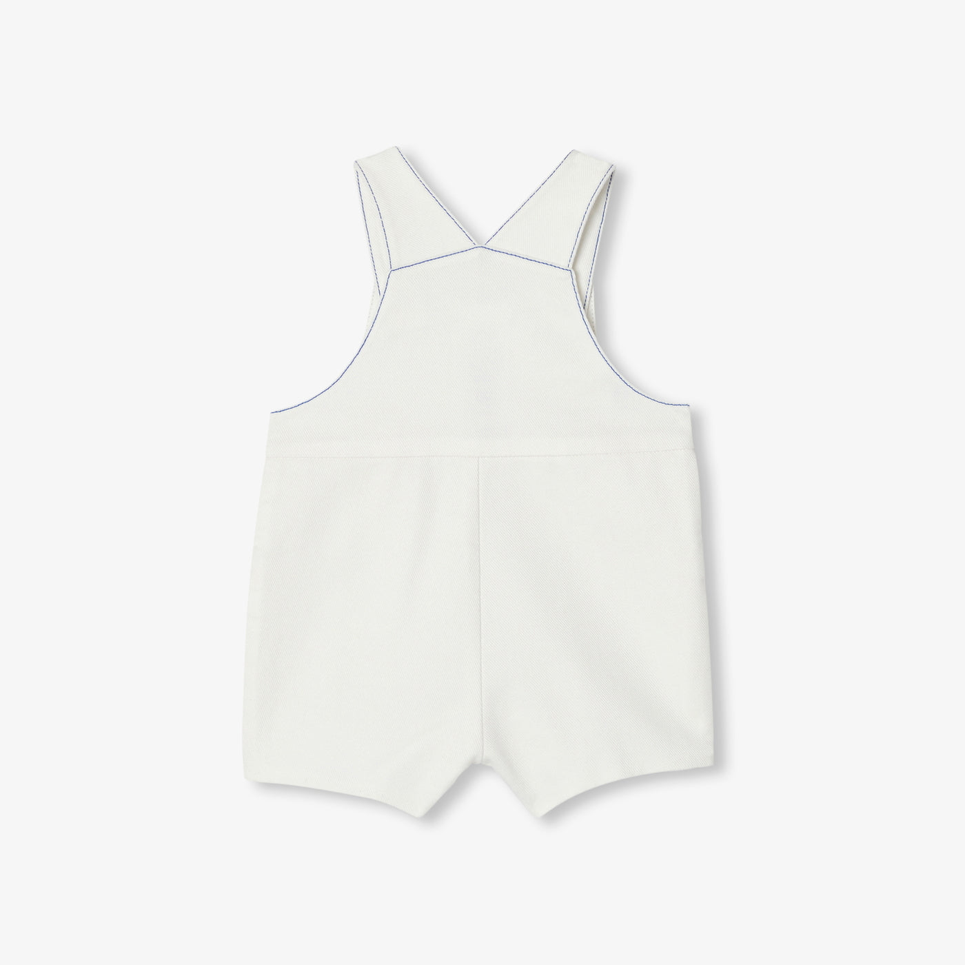 Baby soft denim dungarees - blanc doux jacadi