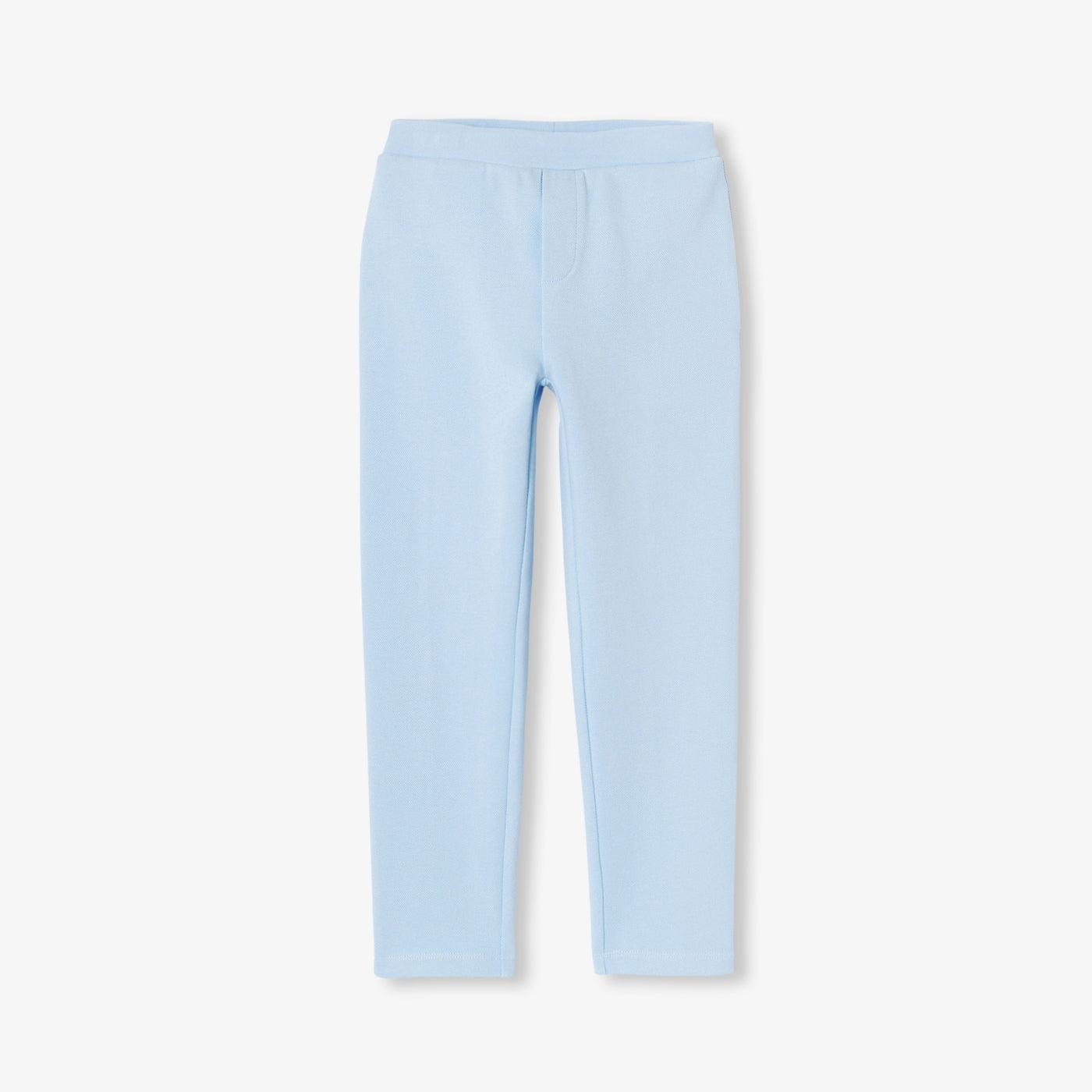 Boys' double-sided piqué jogging pants - bleu clair jacadi