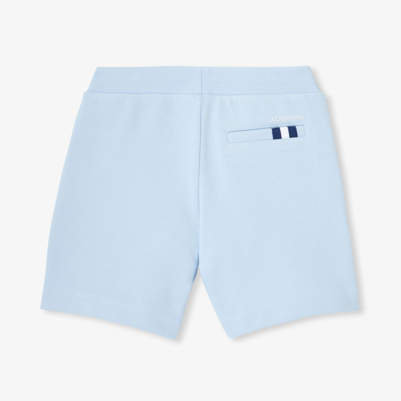 Boys' double-sided piqué fleece shorts - bleu clair jacadi