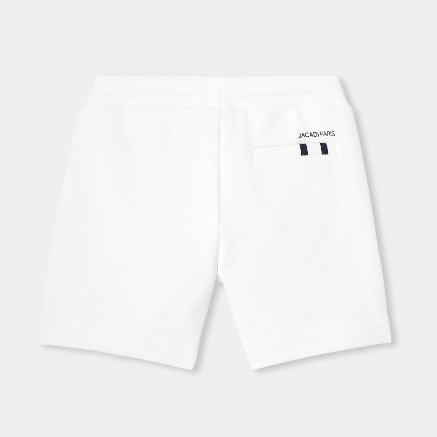 Boys' double-sided piqué fleece shorts - blanc jacadi