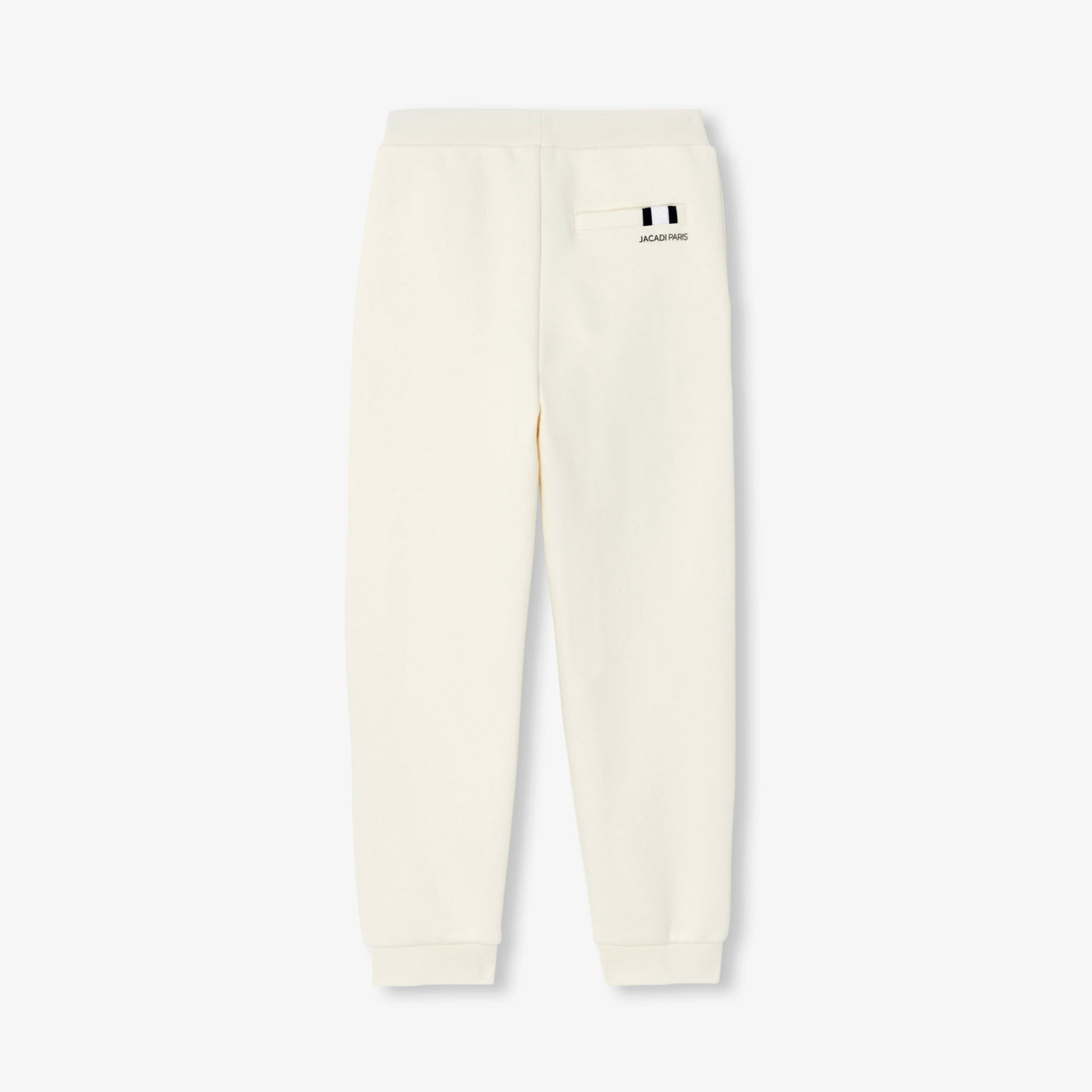 Children's fleece jogging pants - beige ficelle