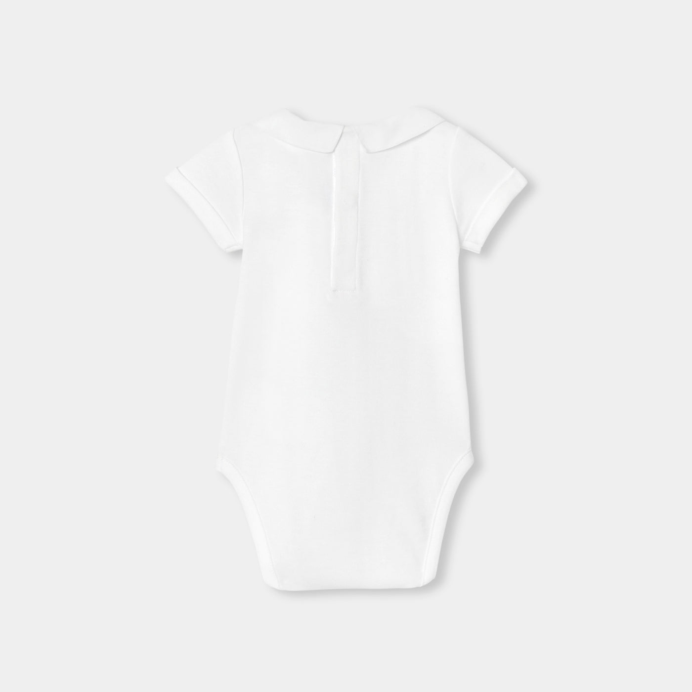 Baby boy short-sleeved cotton bodysuit - blanc jacadi