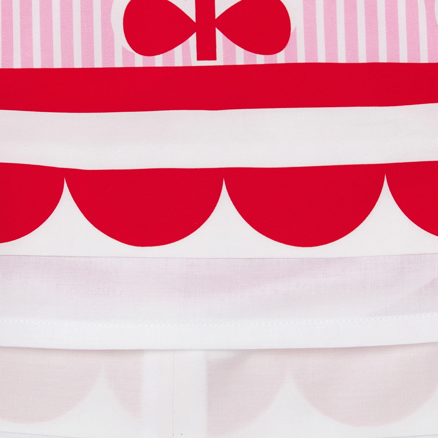 Girl striped poplin dress - rose/multico