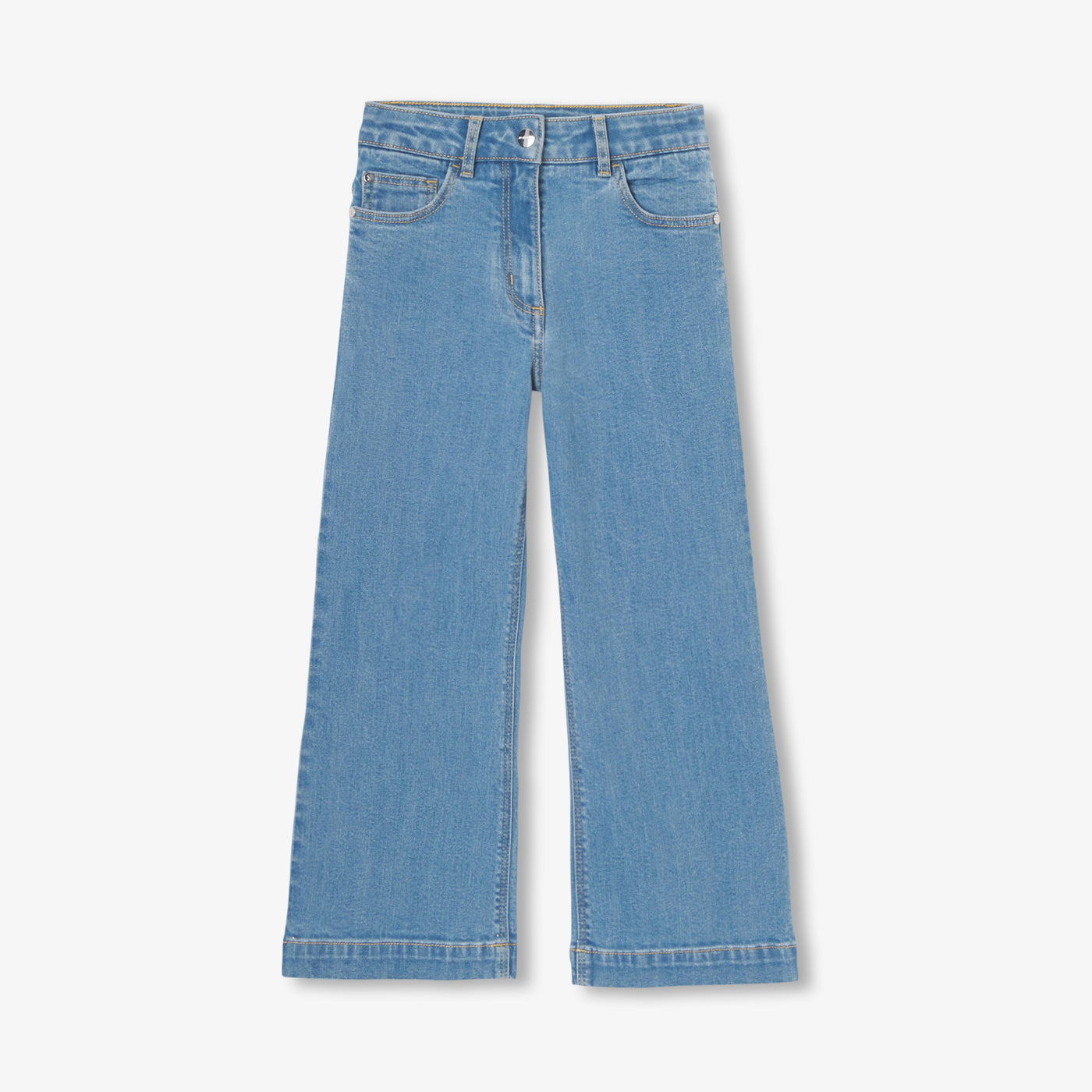 Girl wide-leg jeans - denim clair