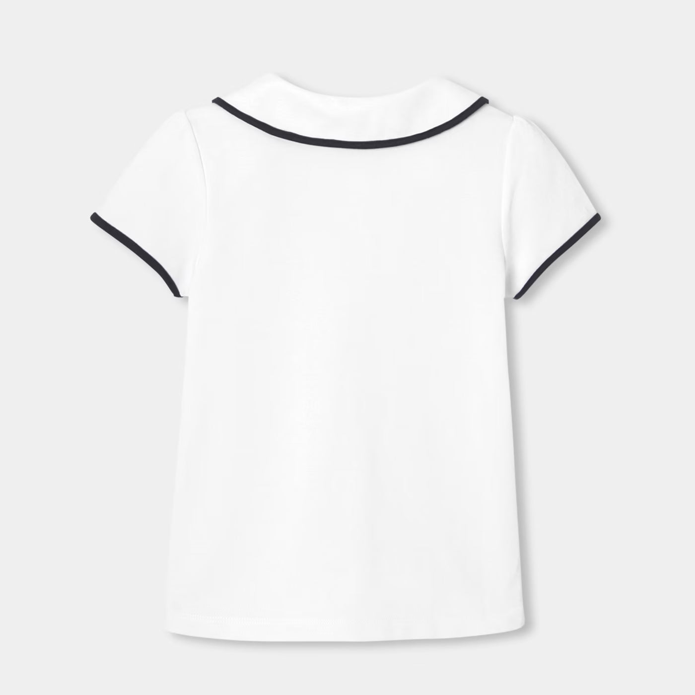 Girl short-sleeved polo shirt - blanc jacadi