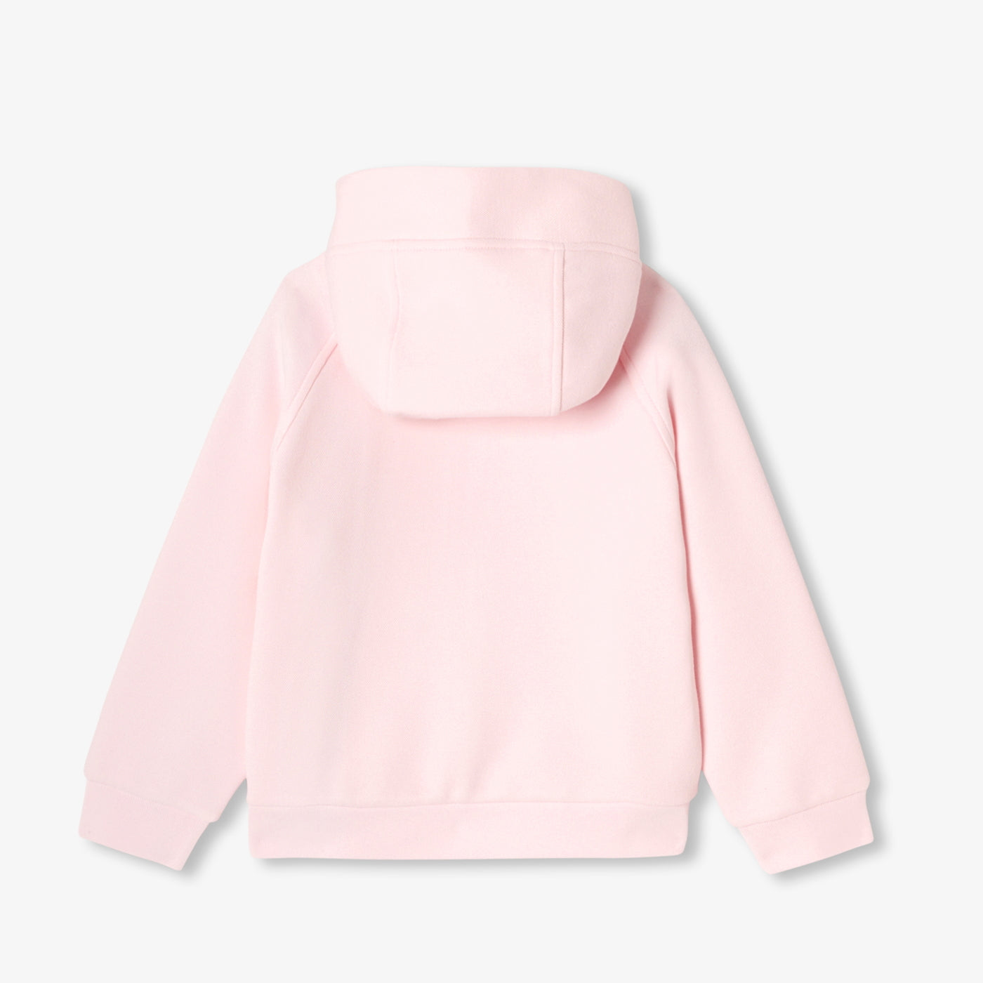 Girl piqué zip-up sweatshirt - rose poudre jacadi