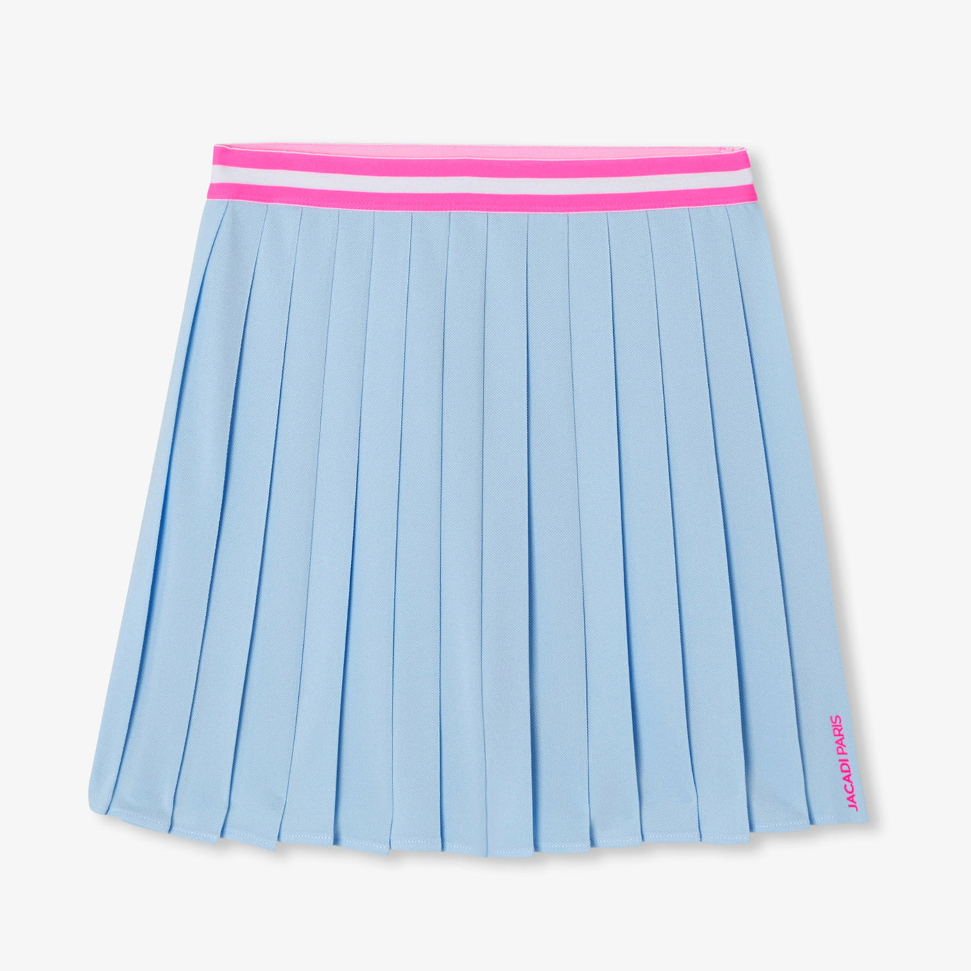 Girl piqué knit pleated skirt - nuage