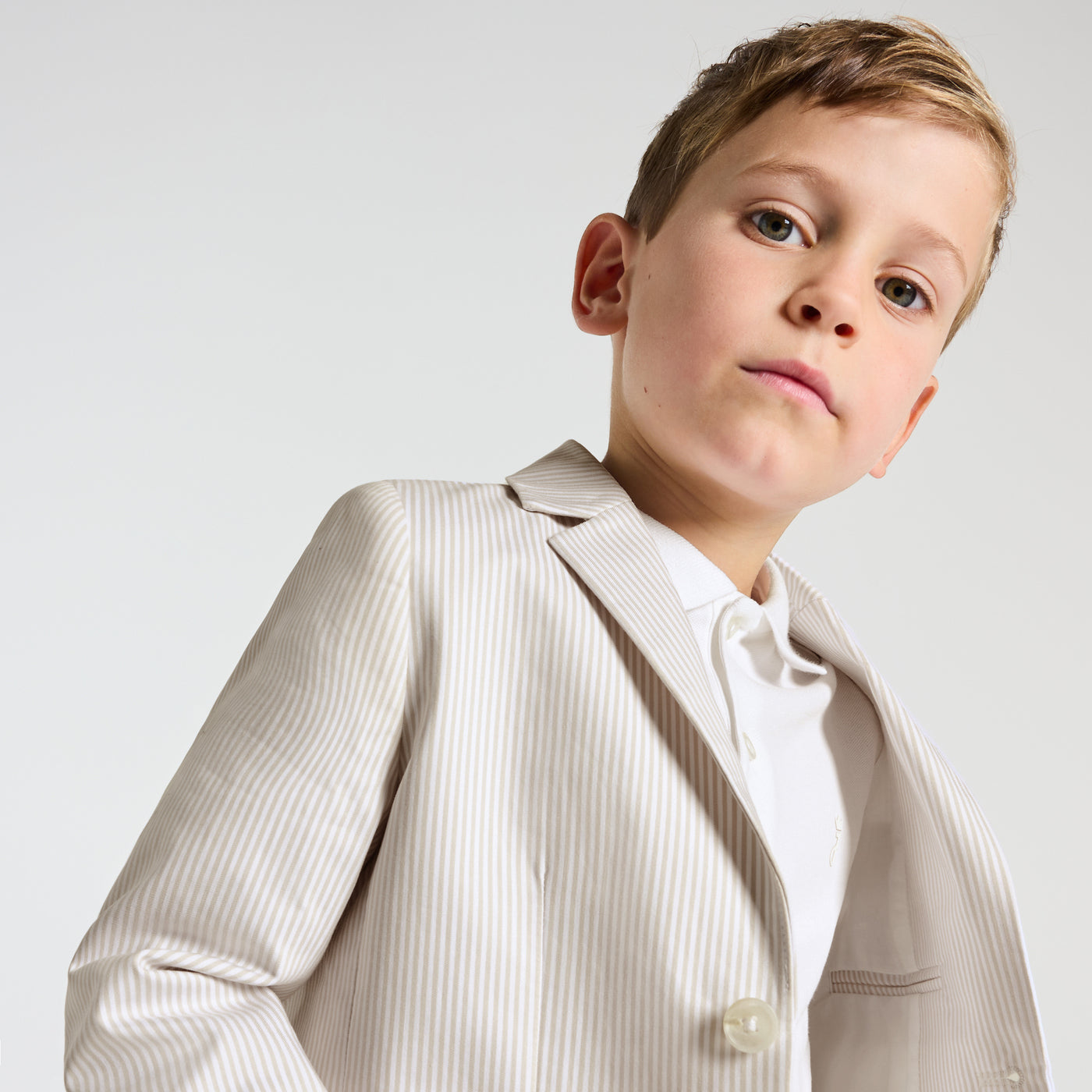 Child ceremony jacket - blanc/beige