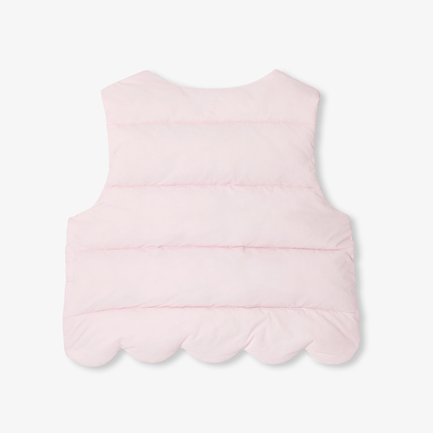 Baby girl sleeveless padded jacket - rose poudre jacadi