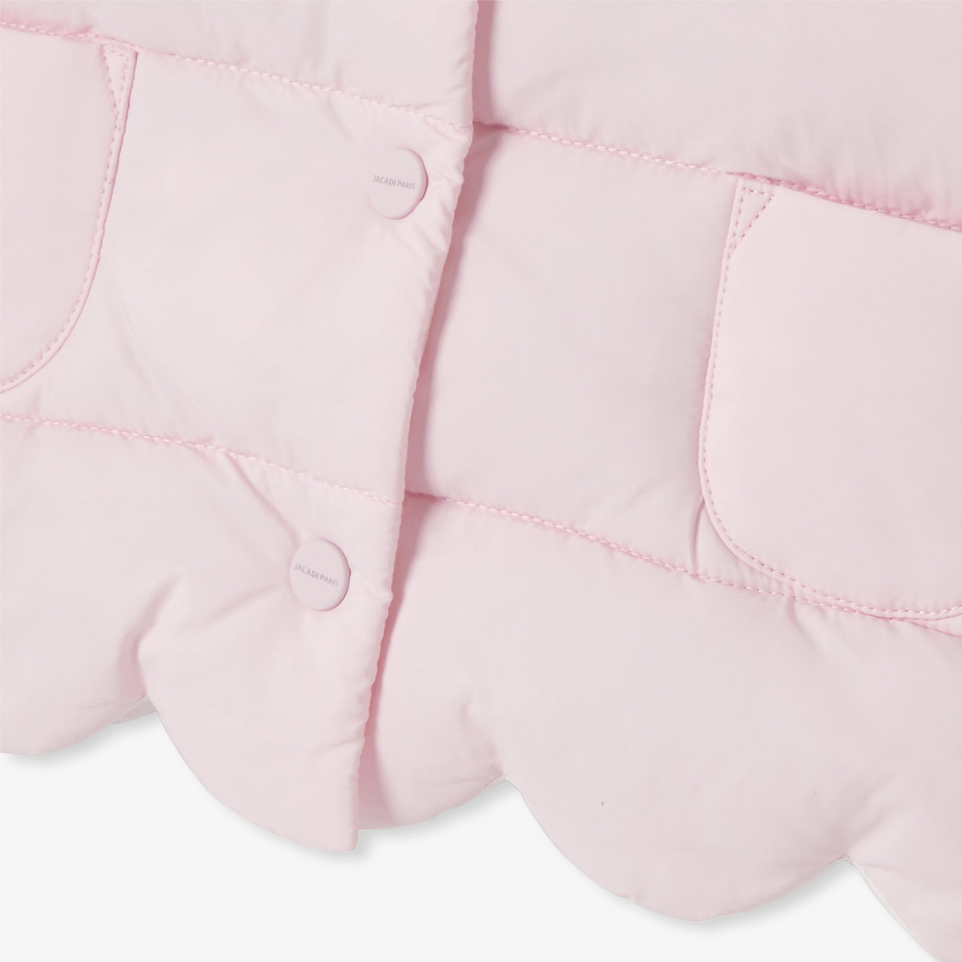 Baby girl sleeveless padded jacket - rose poudre jacadi