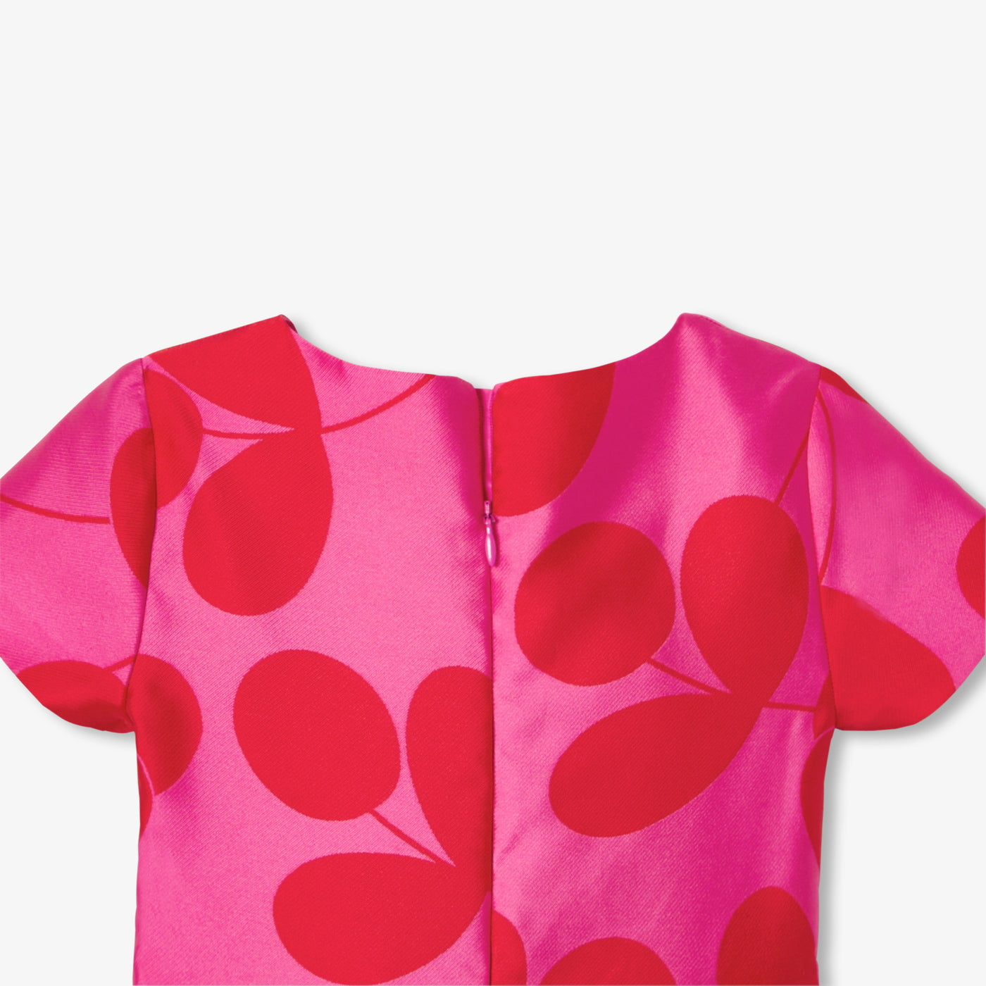 Girl jacquard dress - pink/red