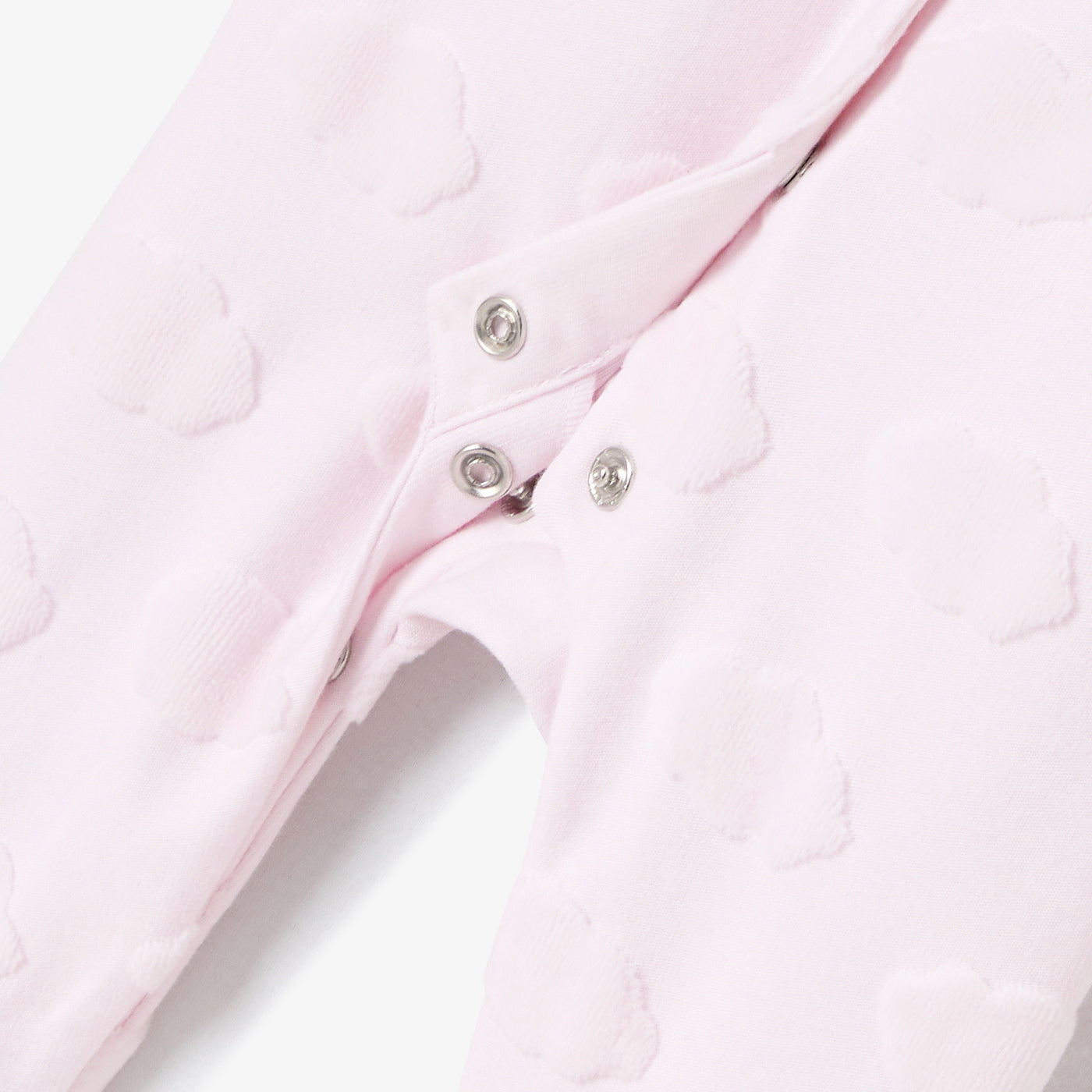 Baby girl pyjamas in cloud-patterned jersey - rose pale jacadi