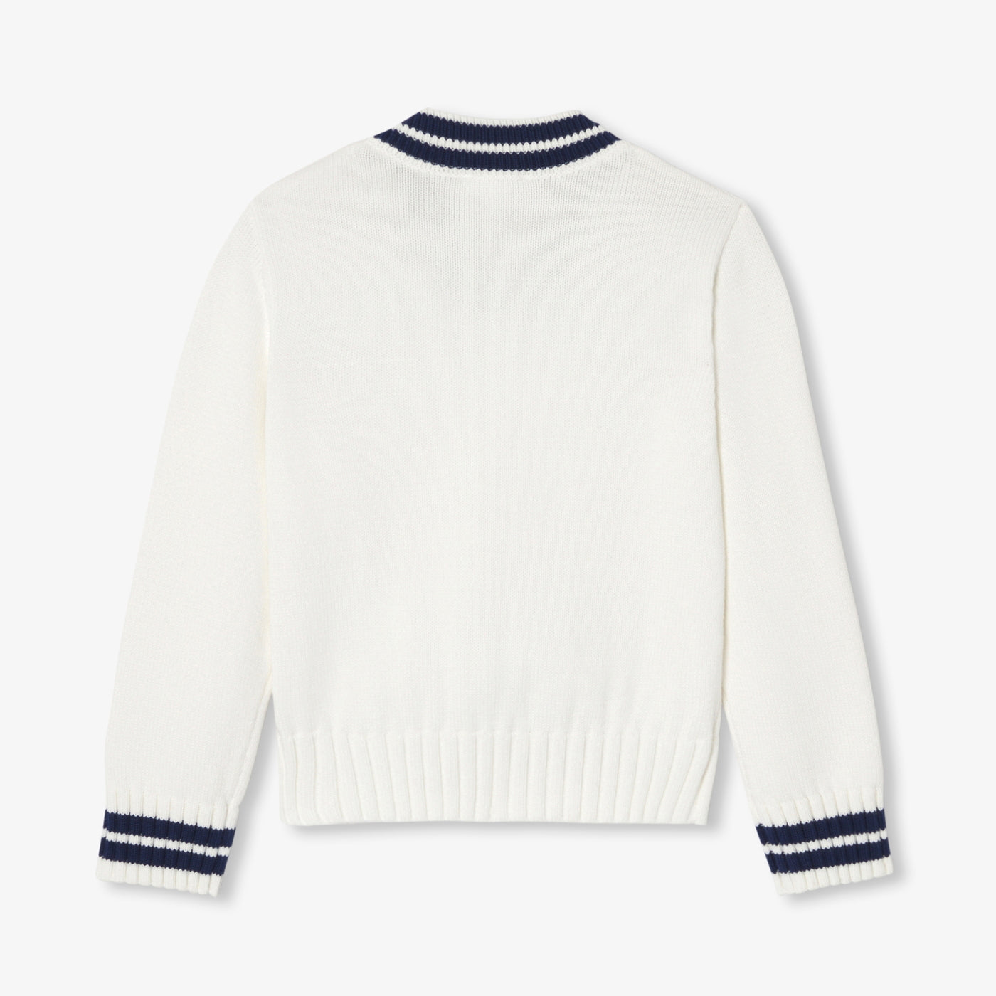 Child cable knit sweater - blanc doux jacadi