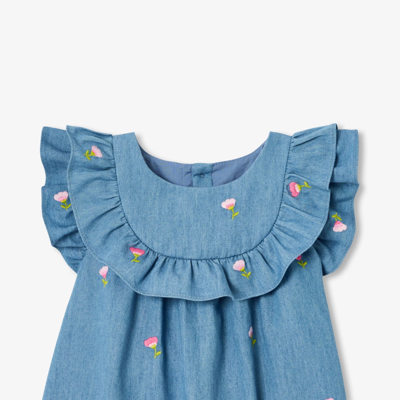Baby girl chambray dress - chambray