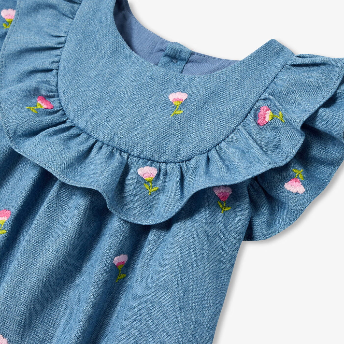Baby girl chambray dress - chambray