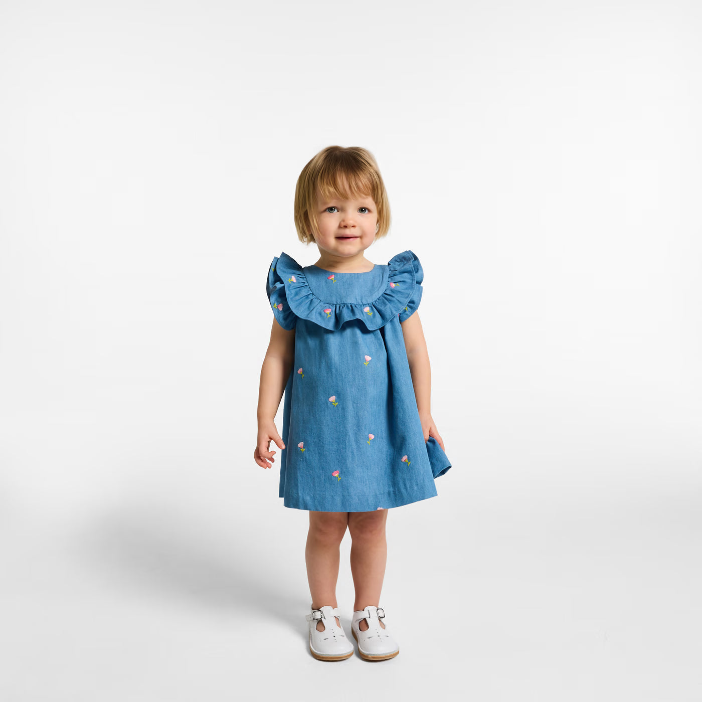 Baby girl chambray dress - chambray