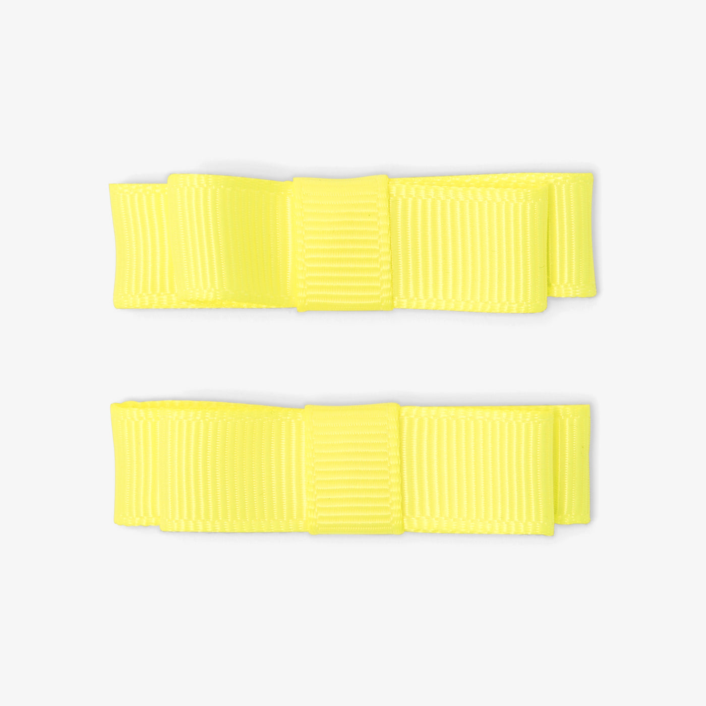 Girl pair of bow hair clips - jaune soleil