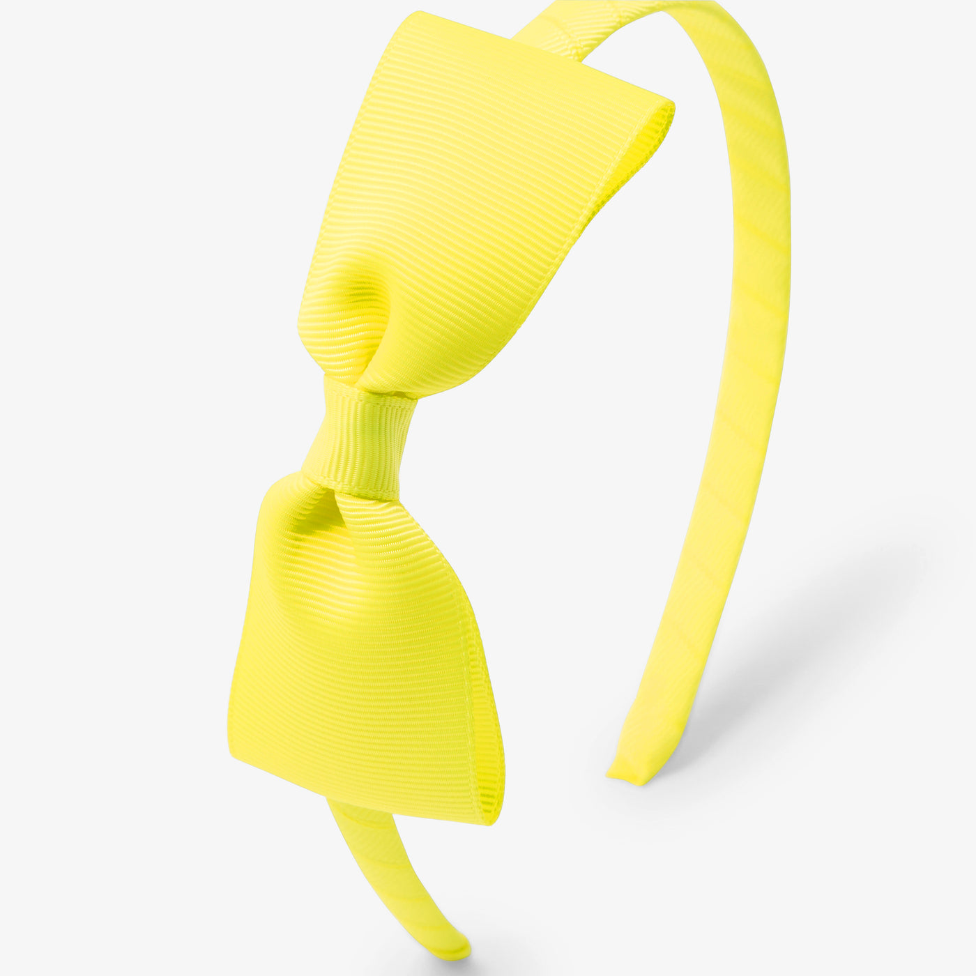 Girl bow headband - jaune soleil