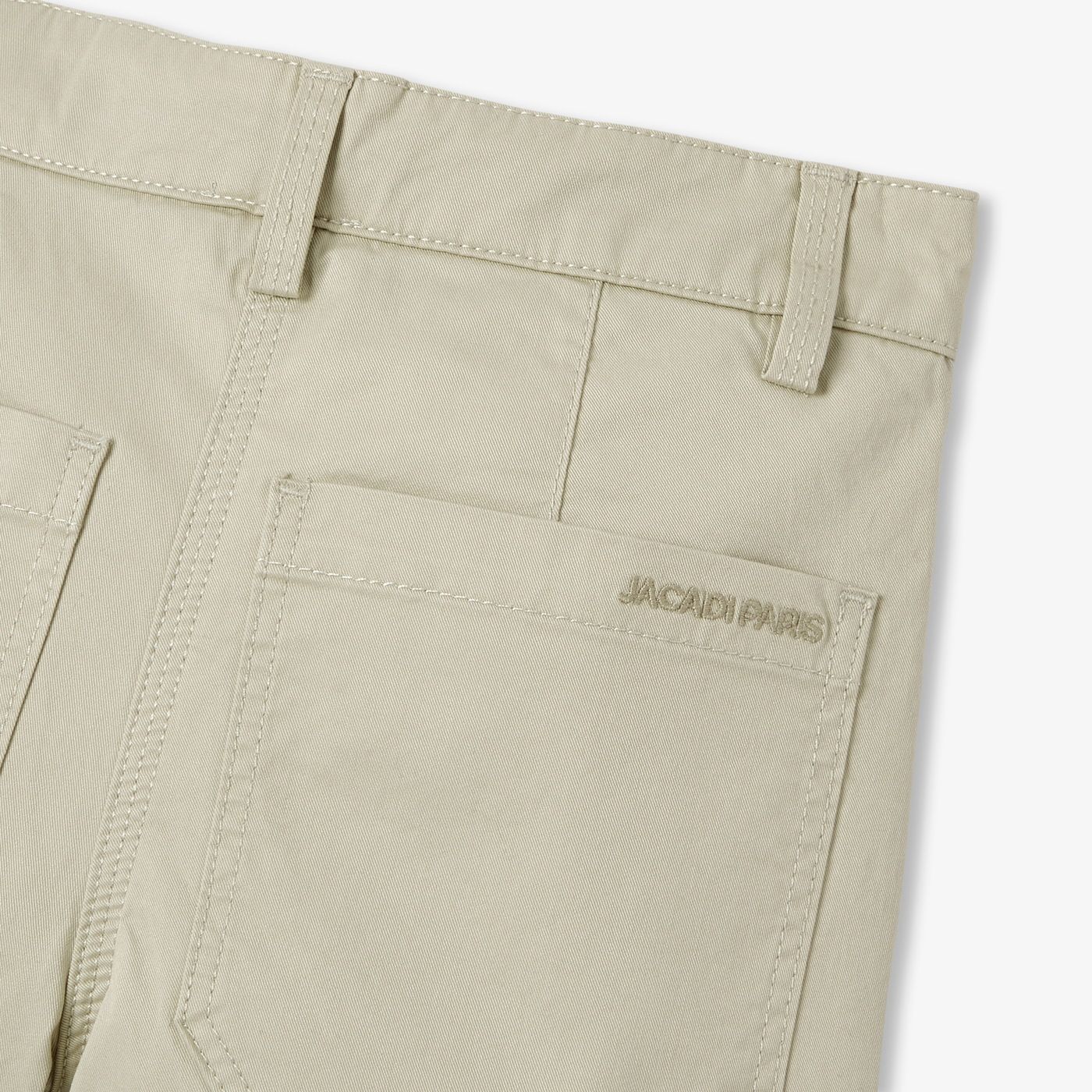 Boy lightweight twill Bermuda shorts - tilleul
