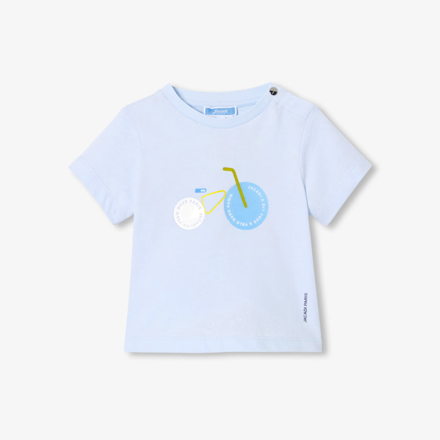 Baby boy organic cotton T-shirt - bleu glacier