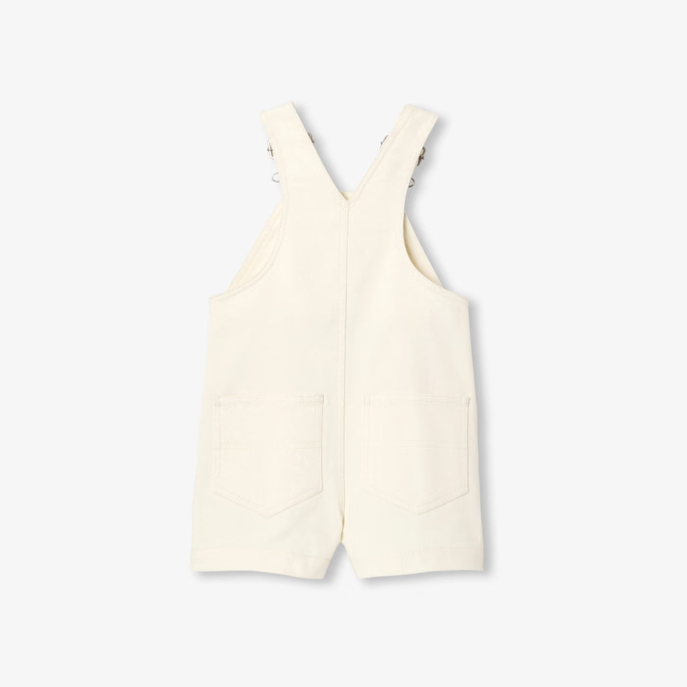 Baby off-white denim dungarees - ecru