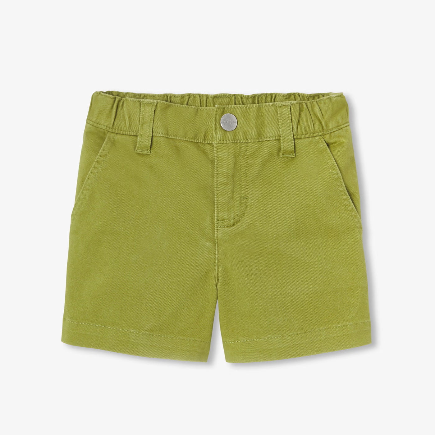 Baby boy twill shorts - vert de gris