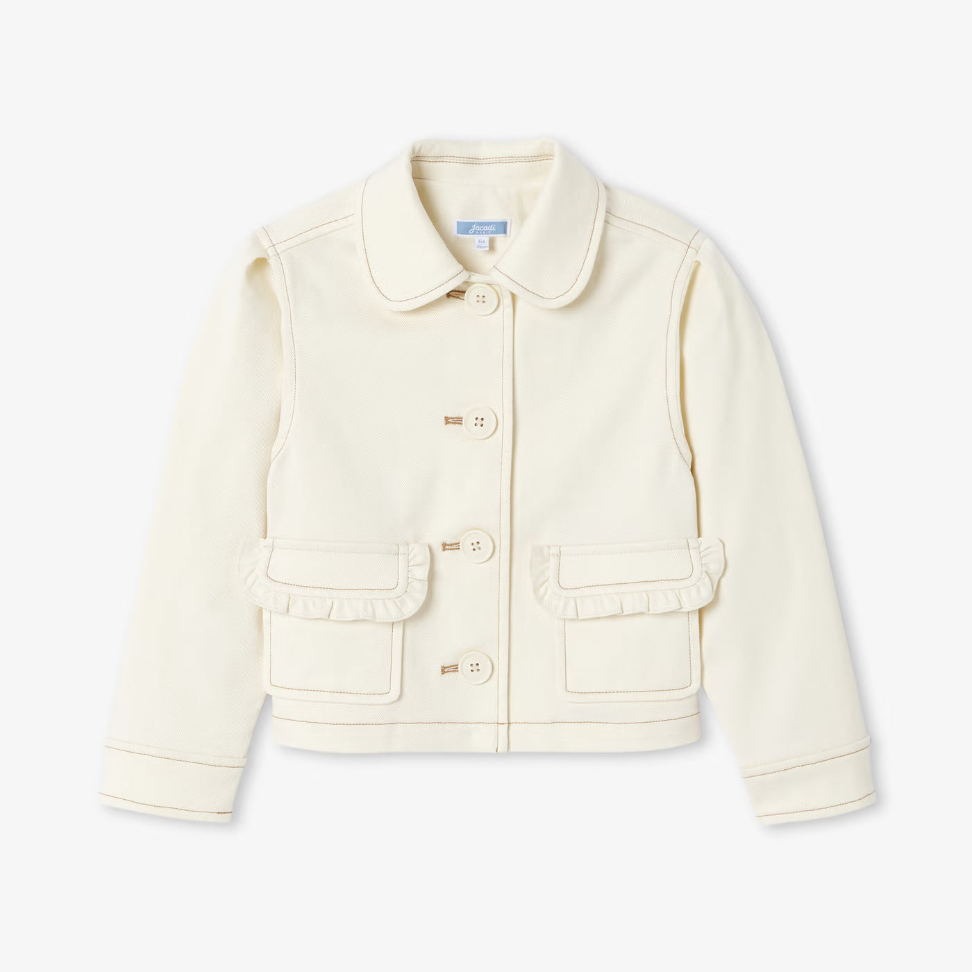 Girl denim jacket - ecru