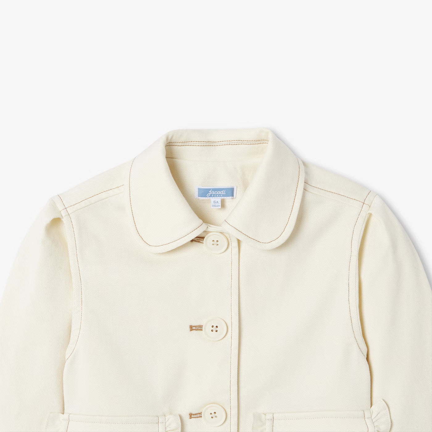 Girl denim jacket - ecru