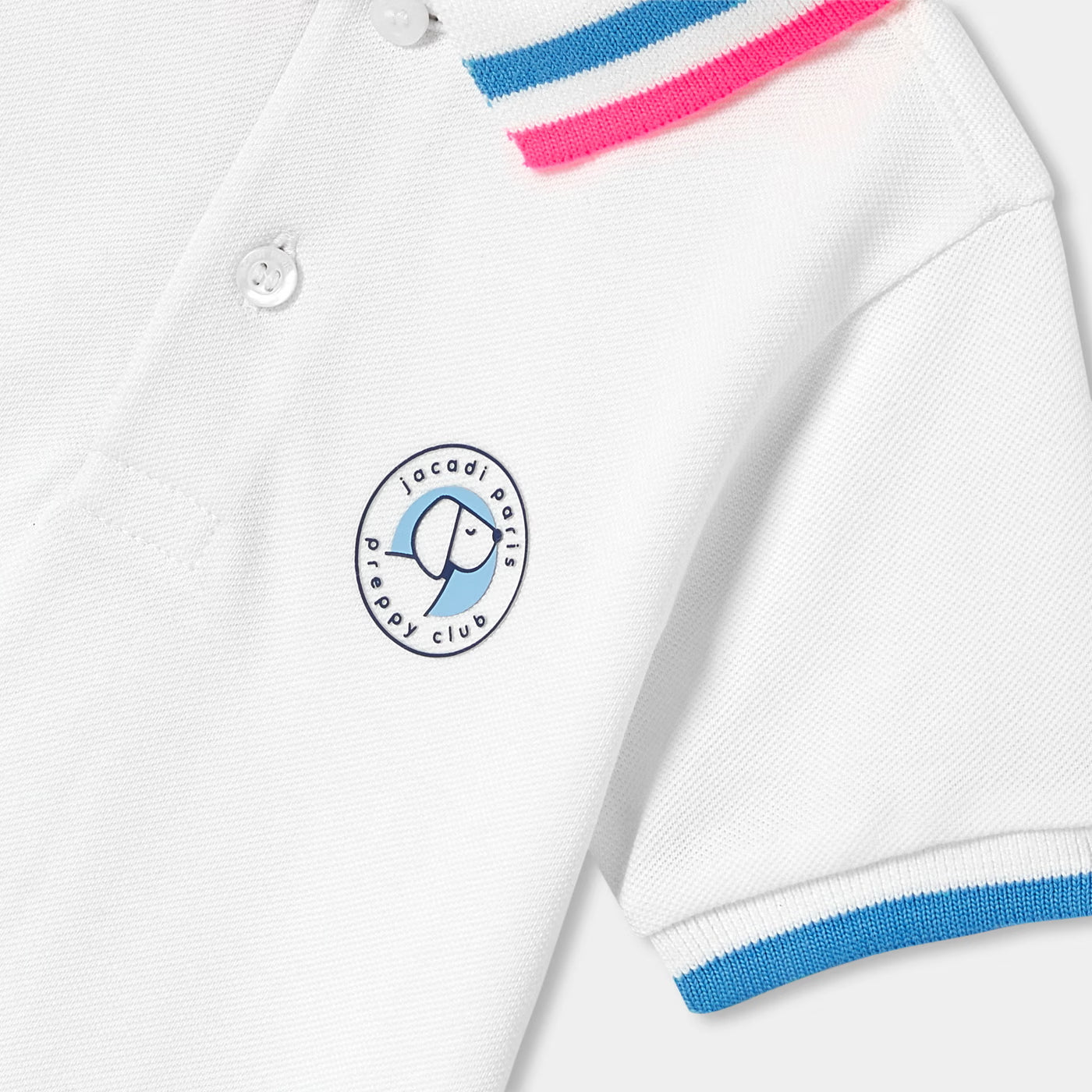 Baby boy short-sleeved polo shirt in cotton piqué - blanc jacadi