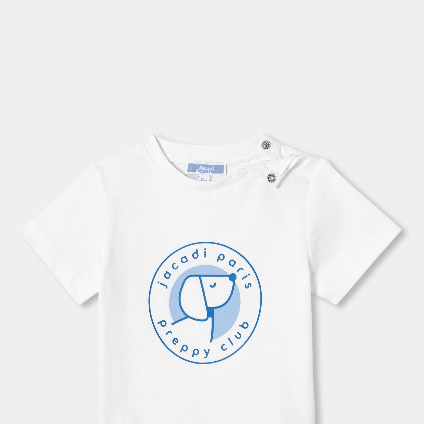 Baby boy organic cotton T-shirt - blanc jacadi