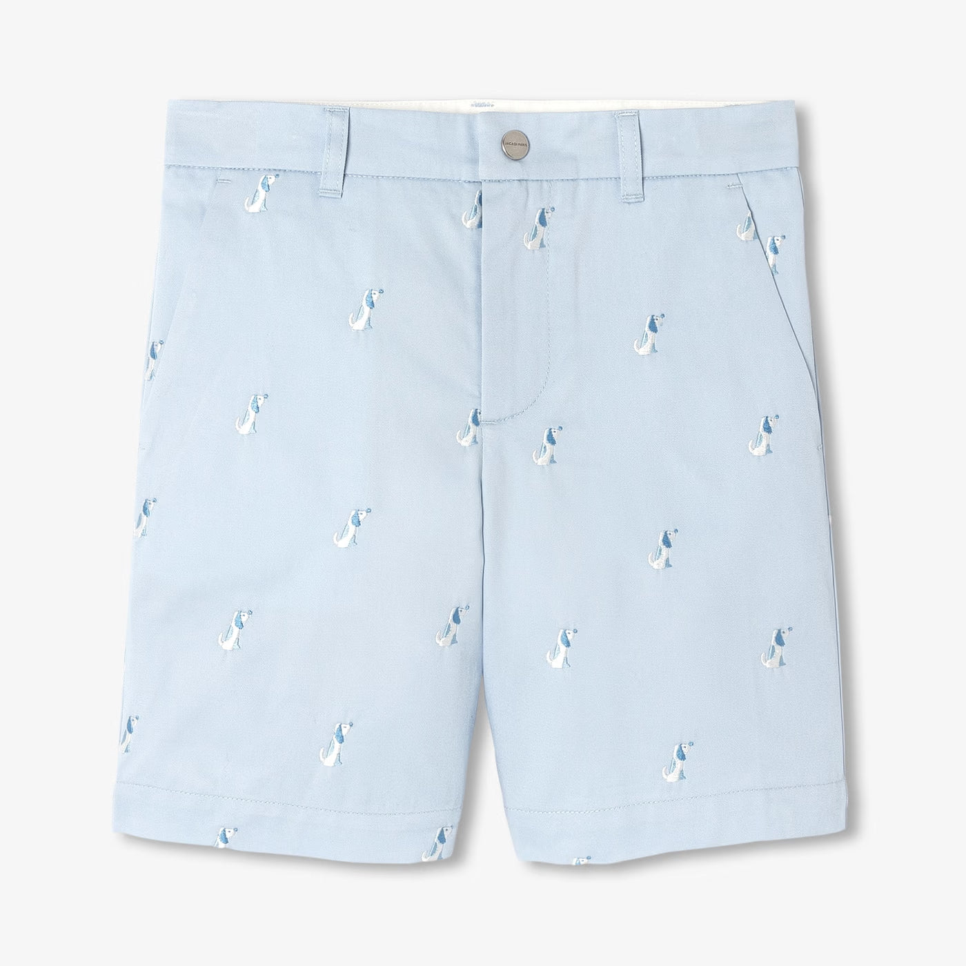 Boy cotton twill Bermuda shorts - baltique