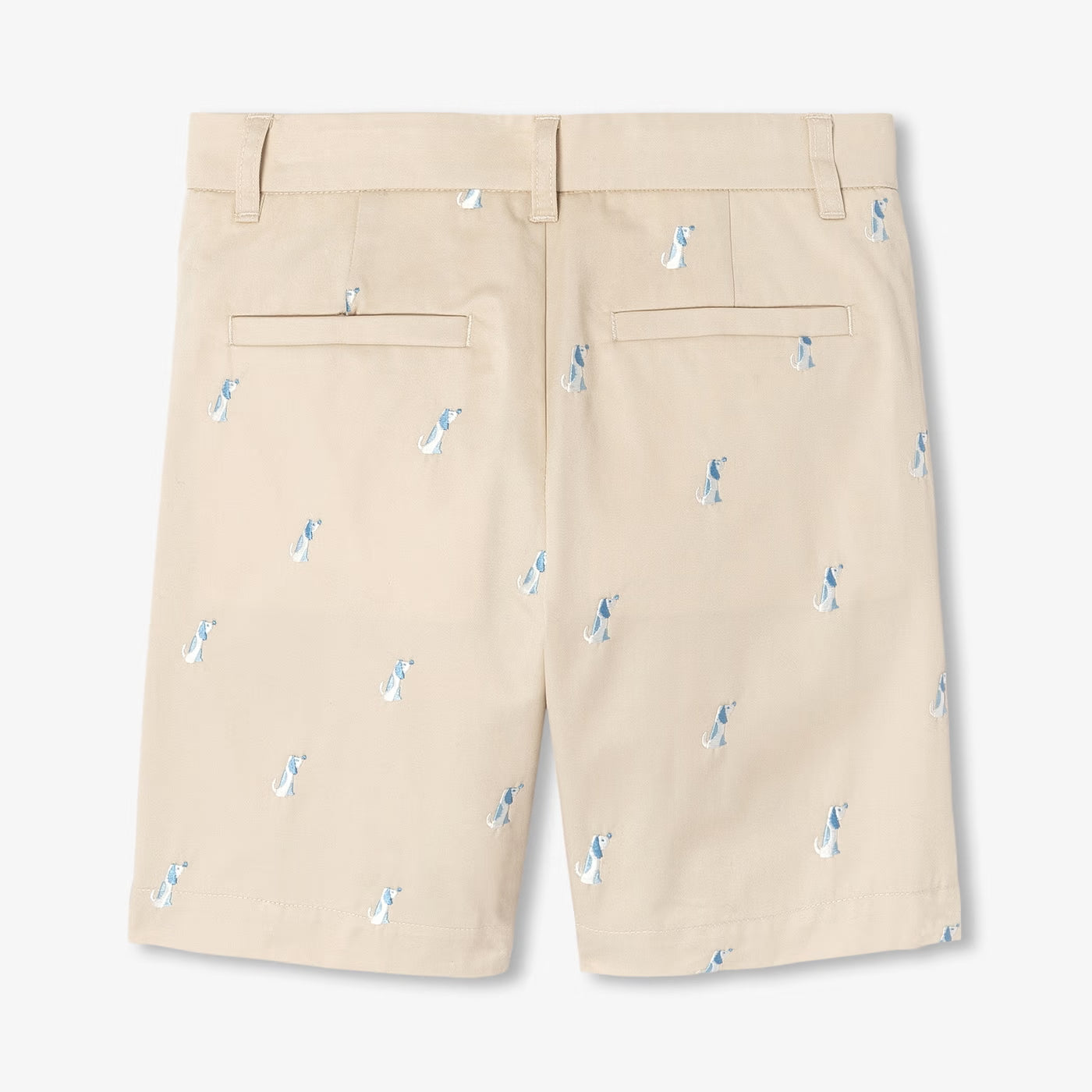 Boy cotton twill Bermuda shorts - beige taupe