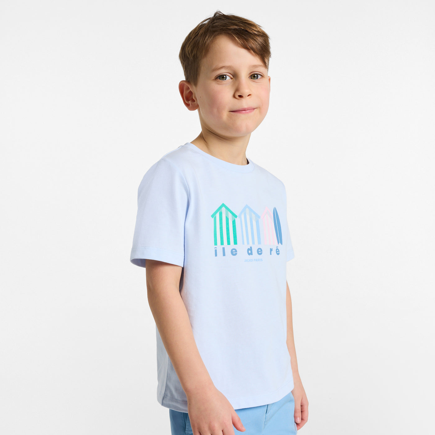 Child cotton T-shirt - bleu glacier