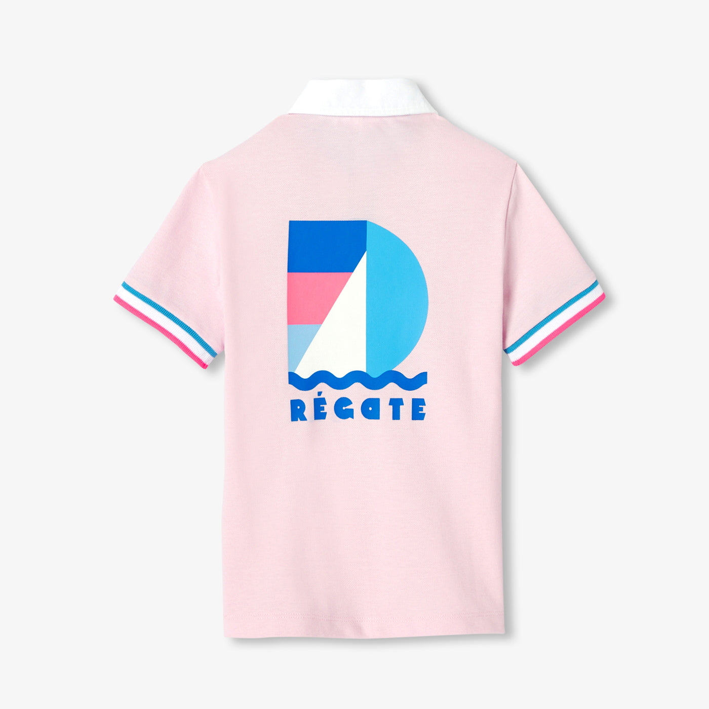 Boy cotton piqué polo shirt - rose dragee