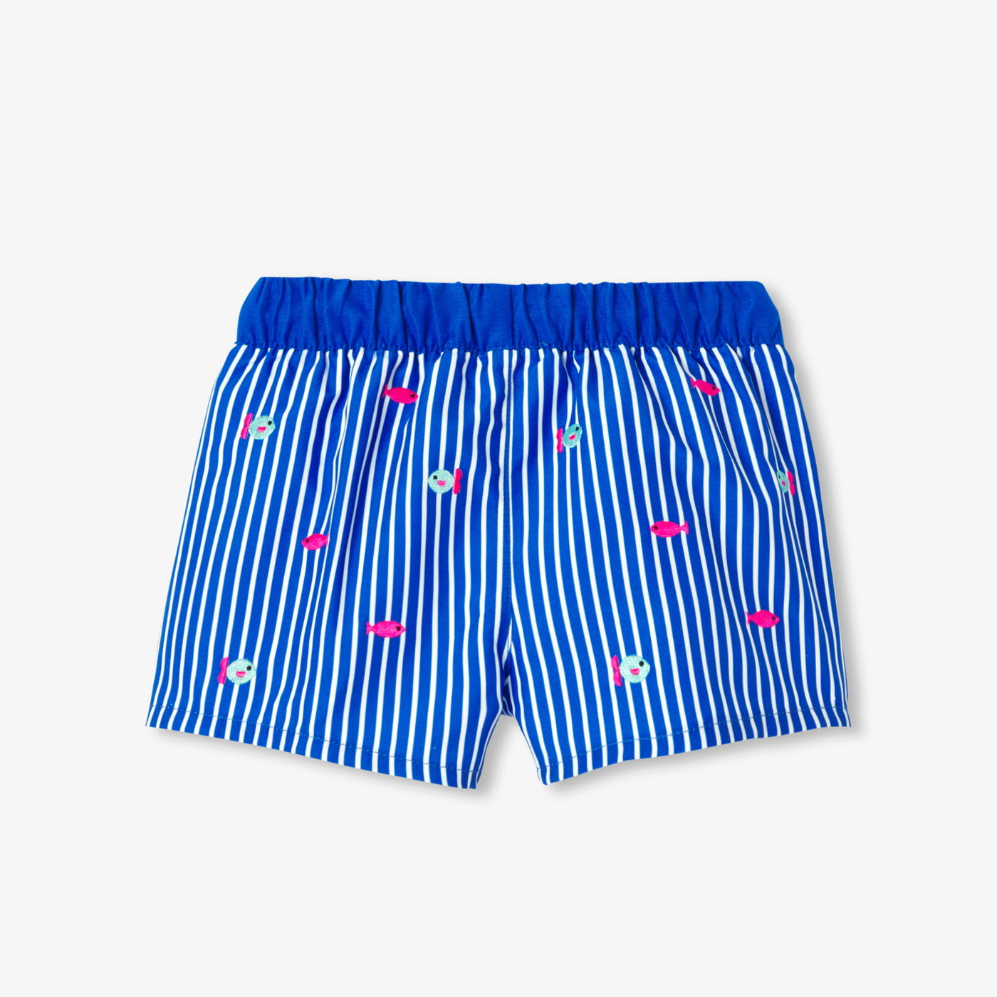 Baby striped swim shorts - bleu/multico