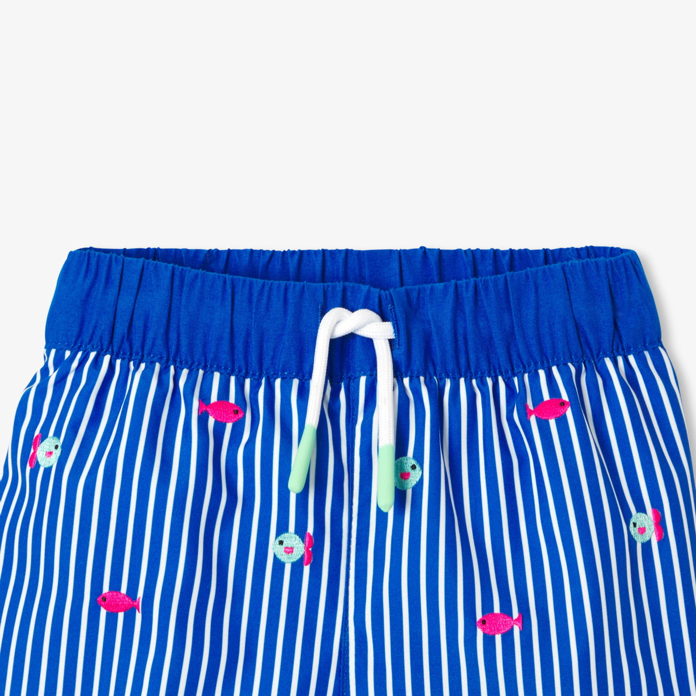 Baby striped swim shorts - bleu/multico