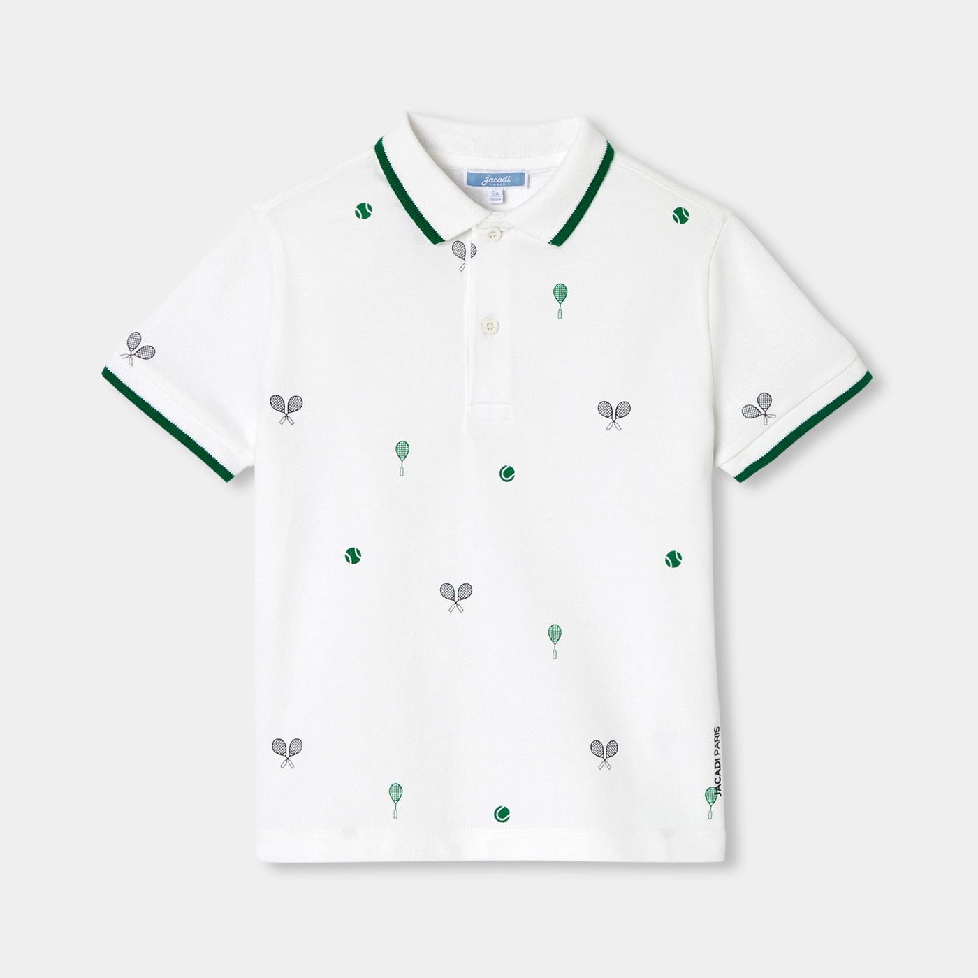 Boy cotton piqué polo shirt - blanc jacadi