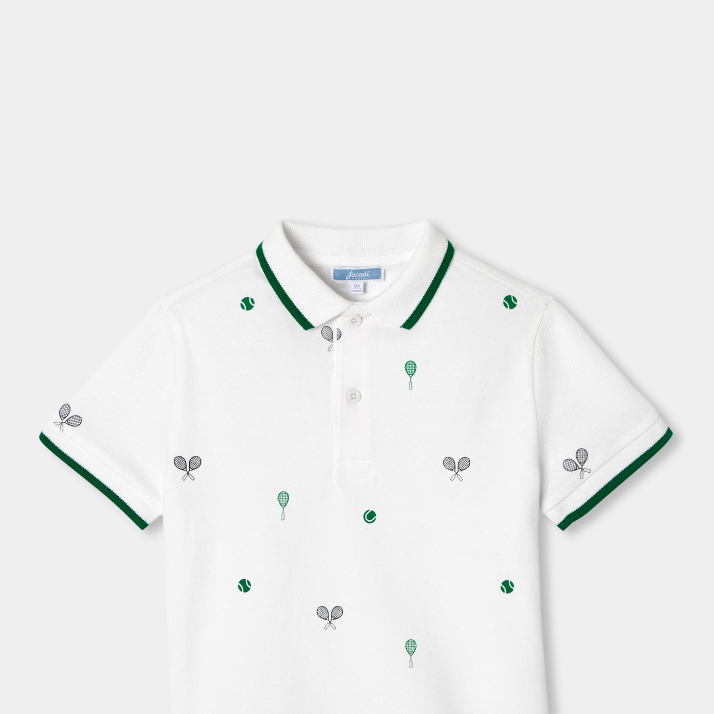 Boy cotton piqué polo shirt - blanc jacadi