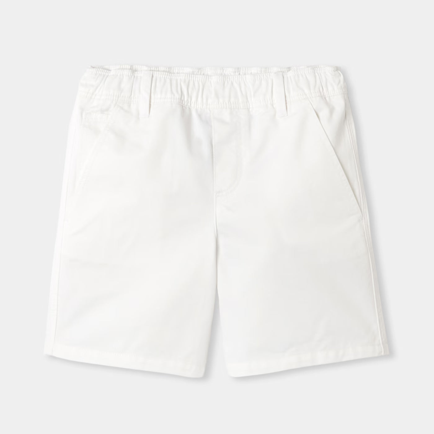 Boy cotton twill Bermuda shorts - blanc jacadi