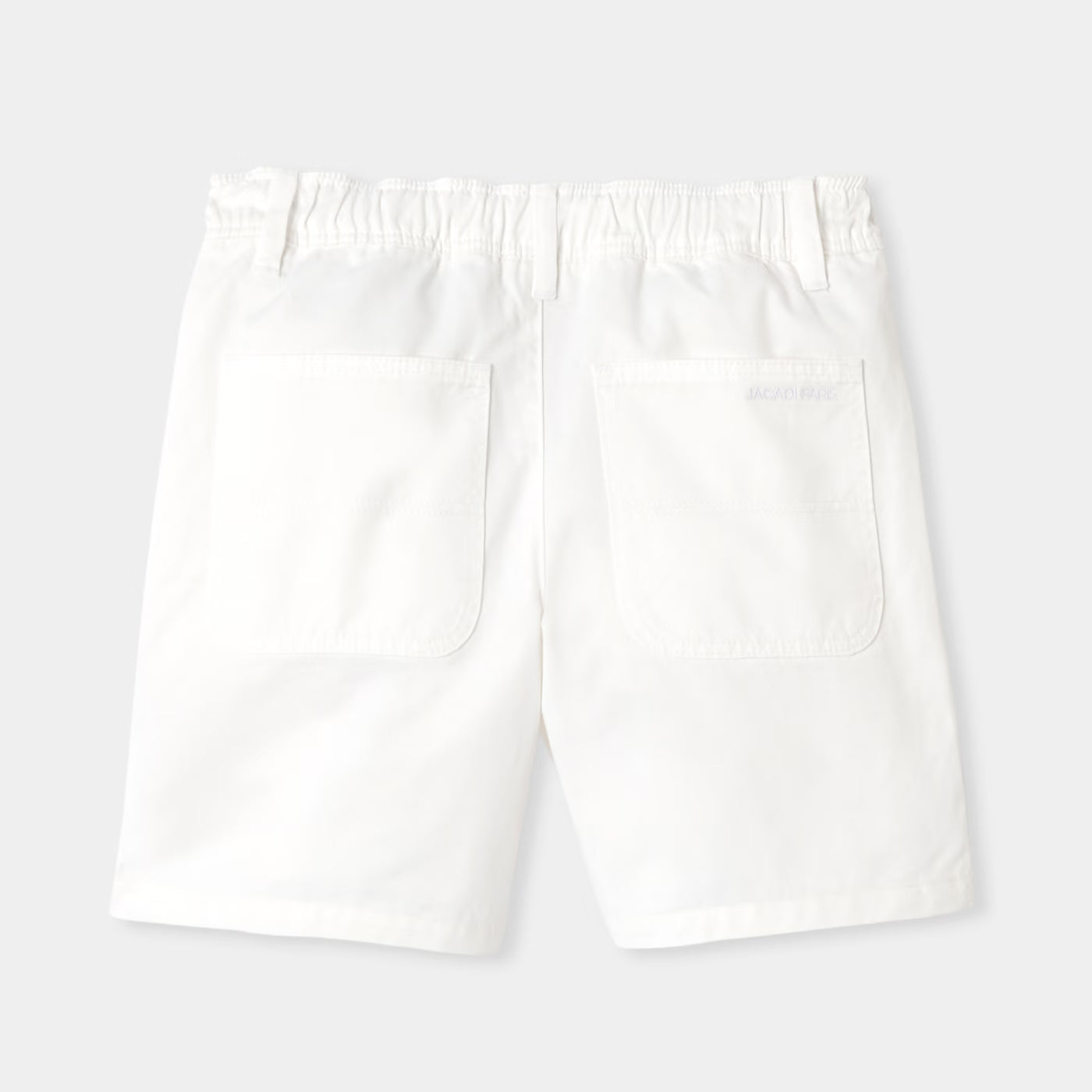 Boy cotton twill Bermuda shorts - blanc jacadi