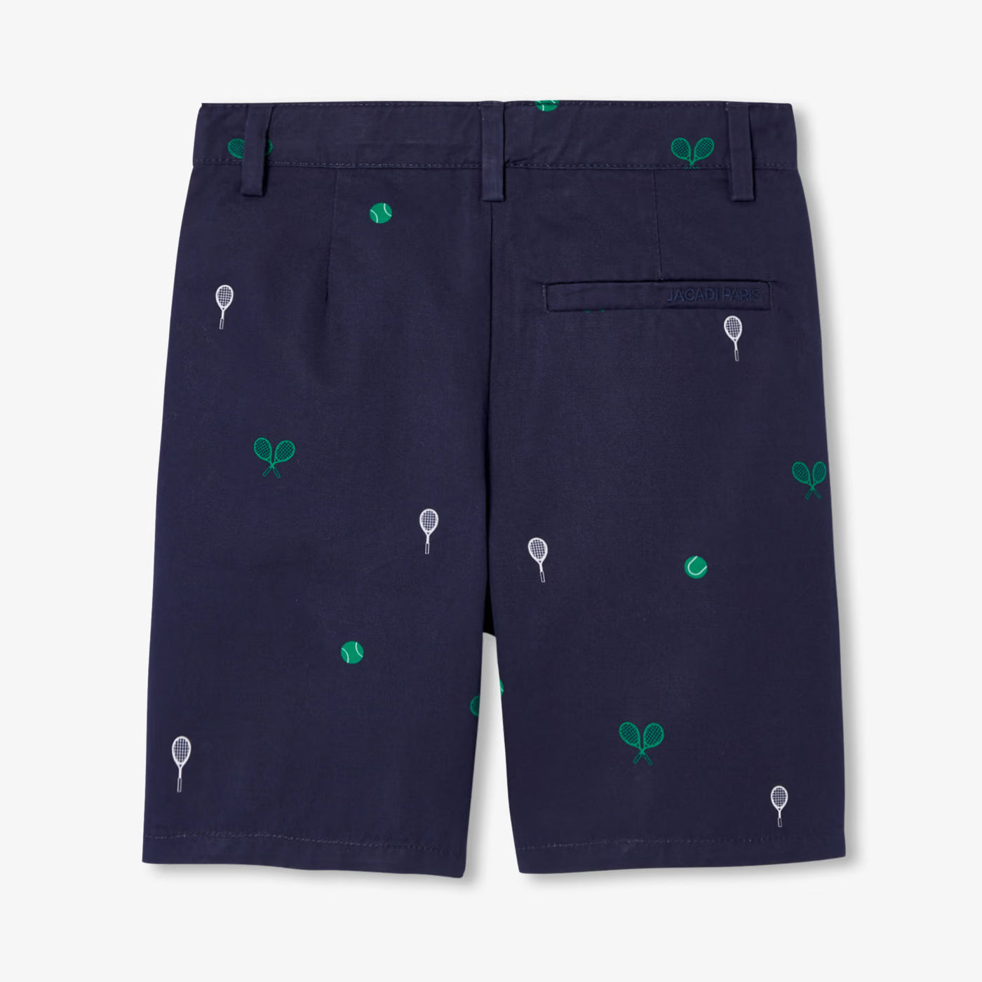 Boy printed twill Bermuda shorts - encre