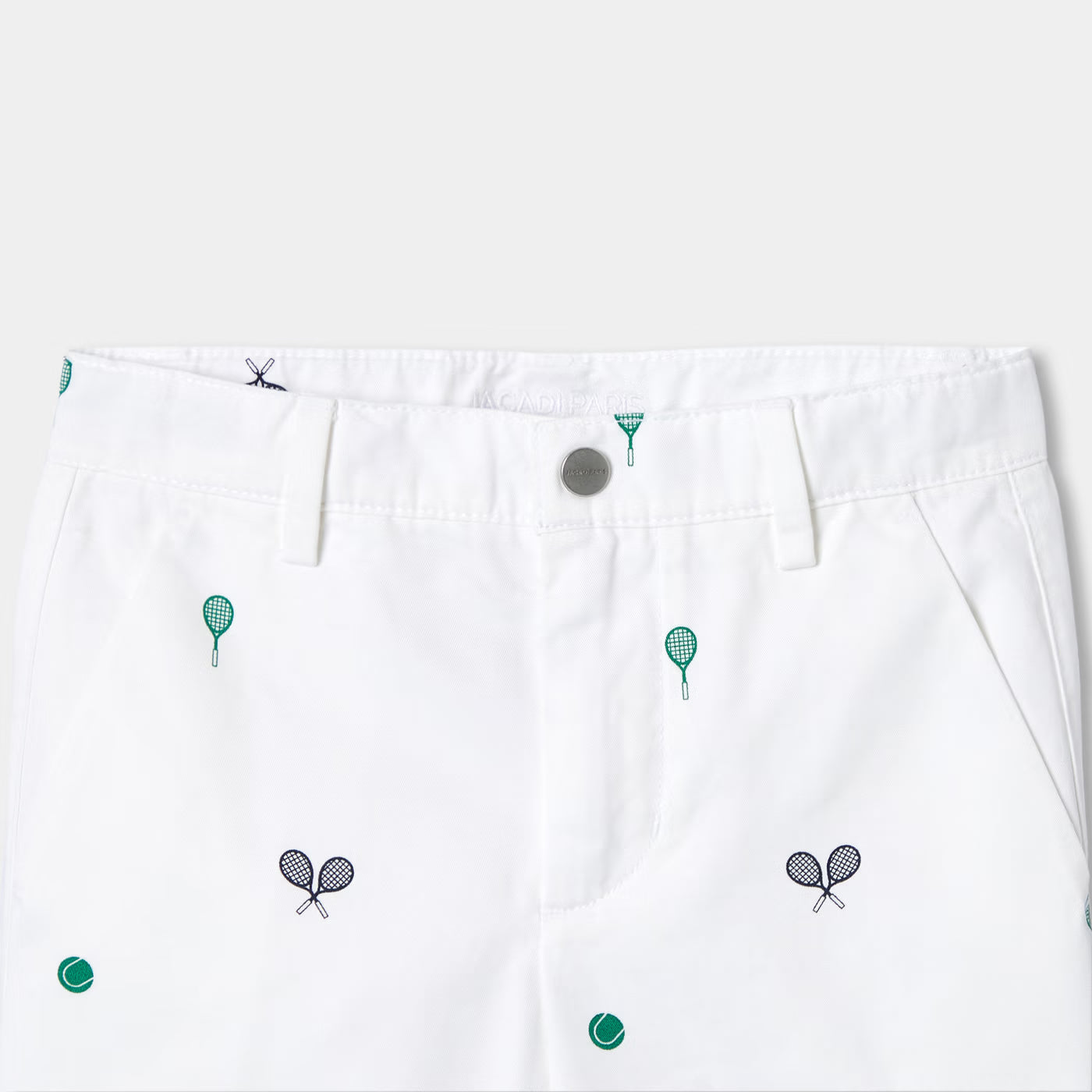 Boy printed twill Bermuda shorts - blanc jacadi