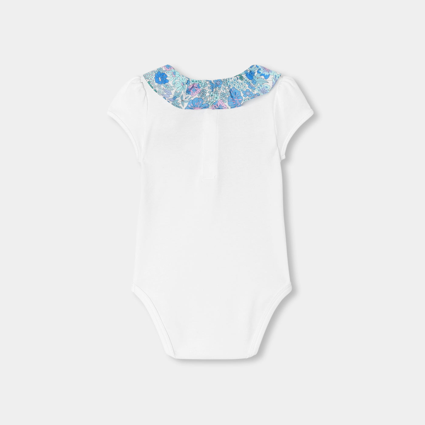 Baby girl short-sleeved cotton bodysuit - blanc jacadi